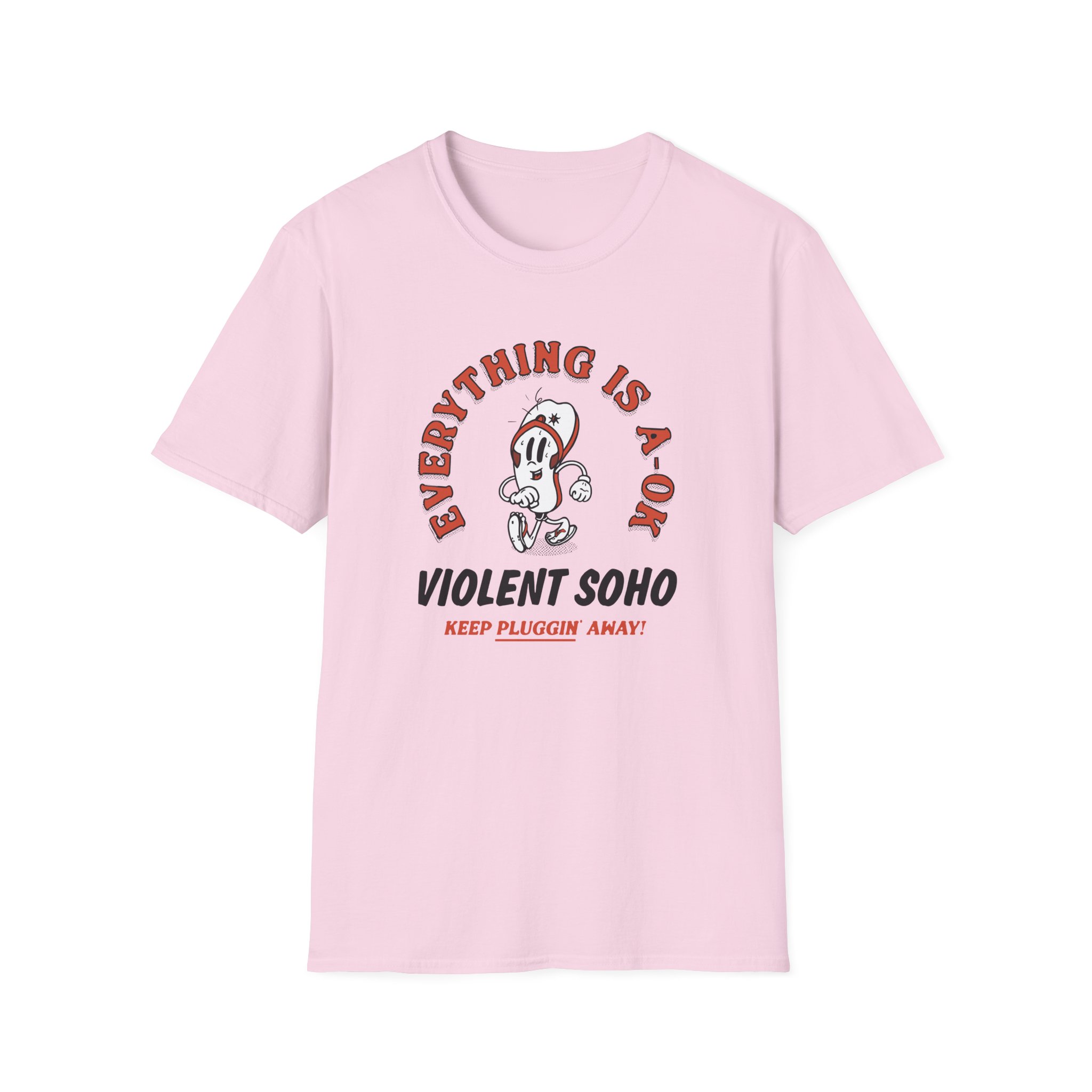 Violent Soho Keep on Pluggin Unisex Softstyle T-Shirt - Image 23