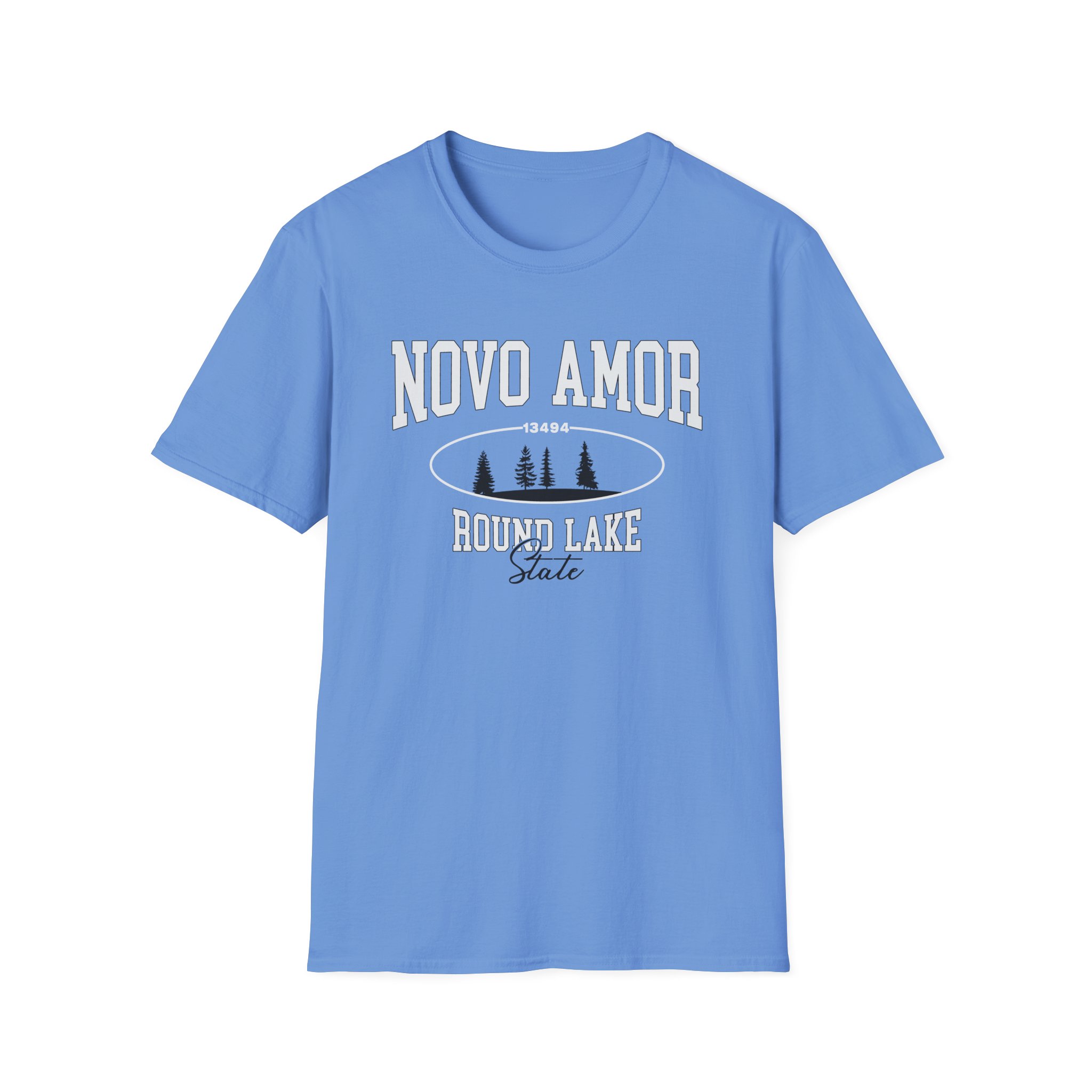 Novo Amor Round Lake State Unisex Softstyle T-shirt - Image 9