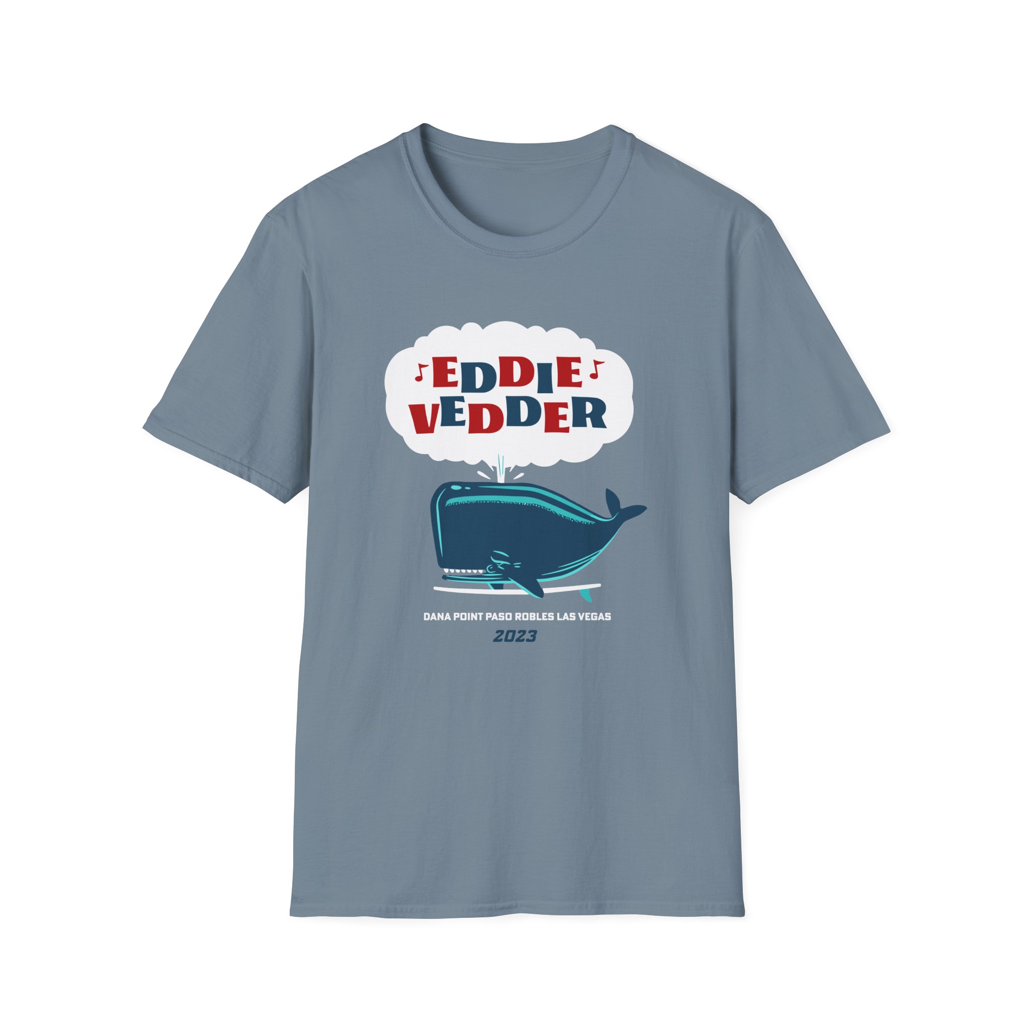 Eddie Vedder Whale Unisex Softstyle T-Shirt - Image 17