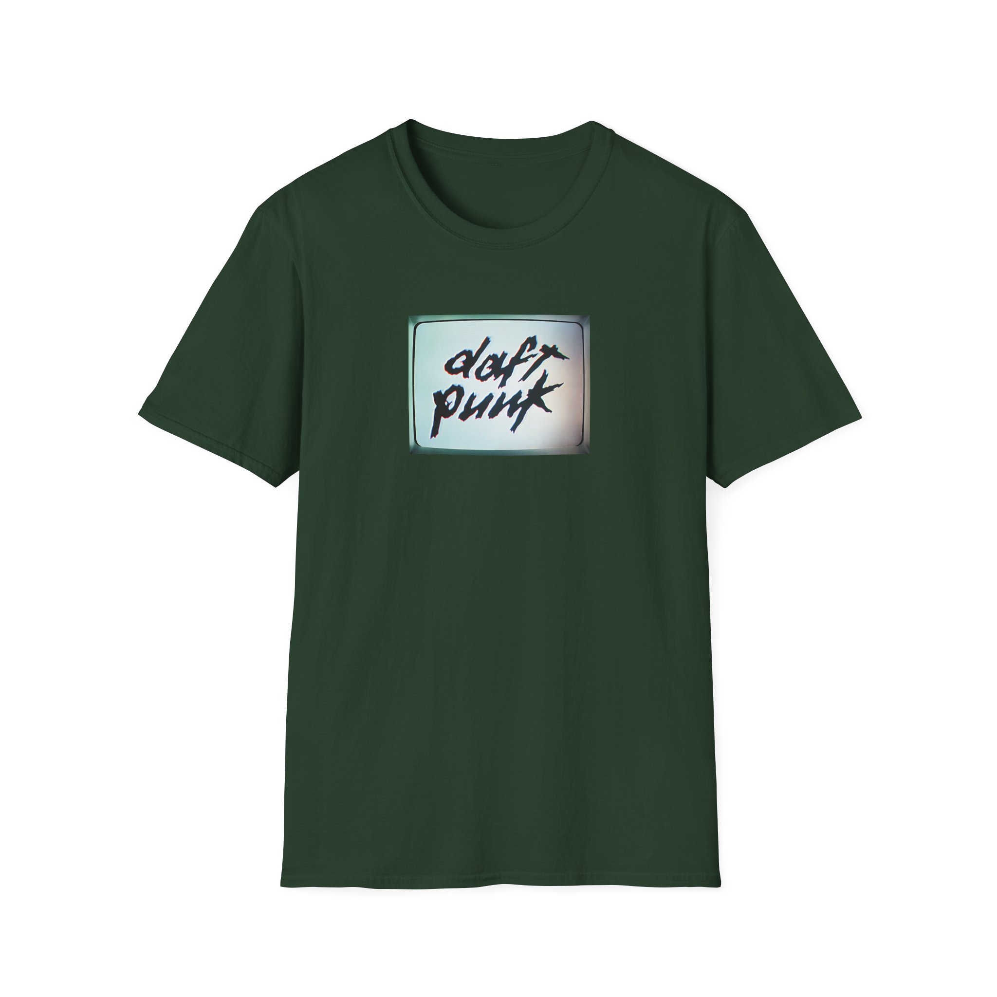 Daft Punk Human After All Black Unisex Softstyle T-Shirt - Image 7