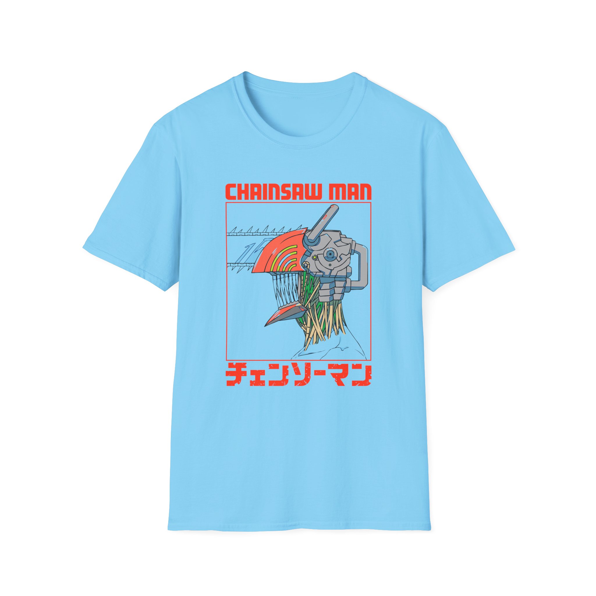Chainsaw Man Three Tone Unisex Softstyle T-Shirt - Image 11