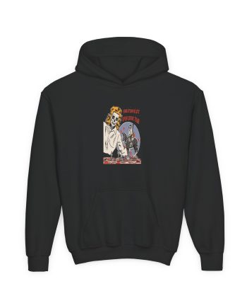 Blue October Open Book Skeleton Cowboy Youth Heavy Blend Hooded Sweatshirt