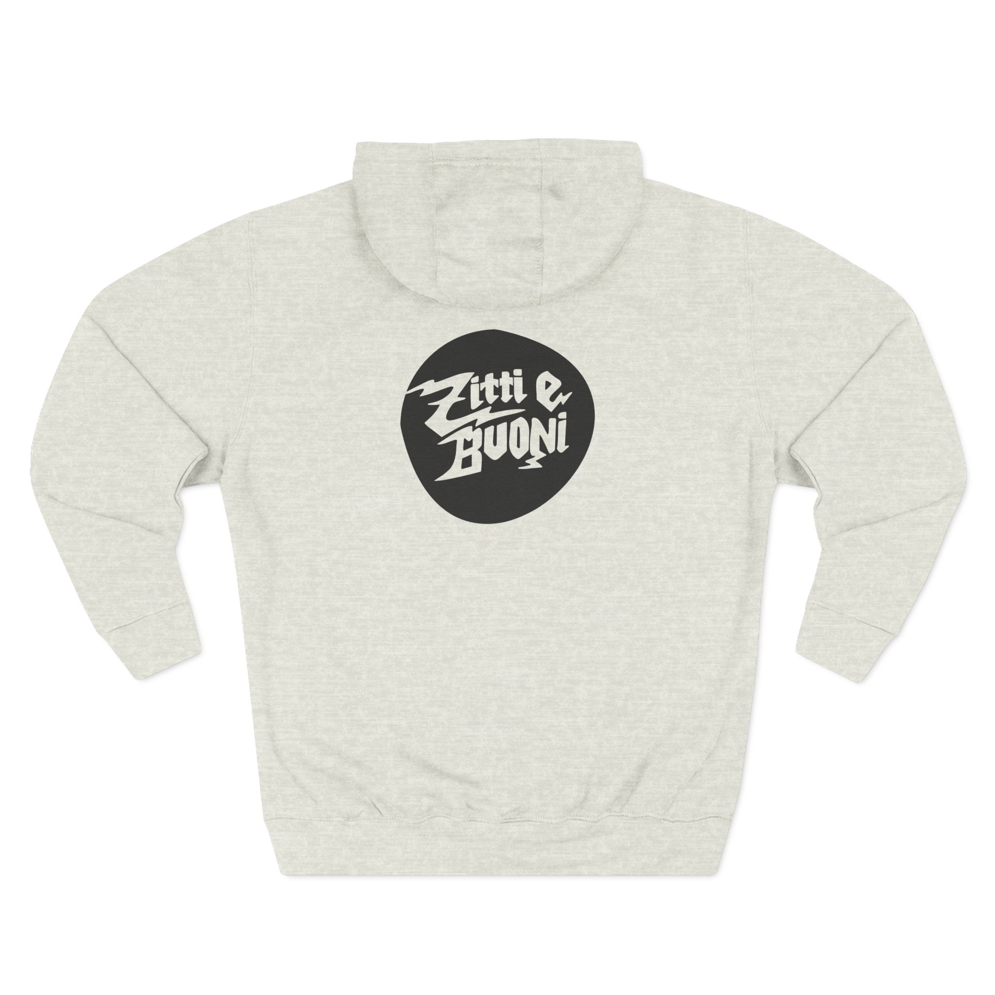 Maneskin Pocket Logo & Zitti e Buoni Circle Three-Panel Fleece Hoodie - Image 10