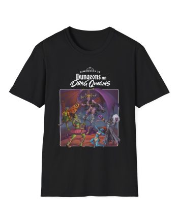 Dropout Dungeons and Drag Queens Unisex Softstyle T-Shirt
