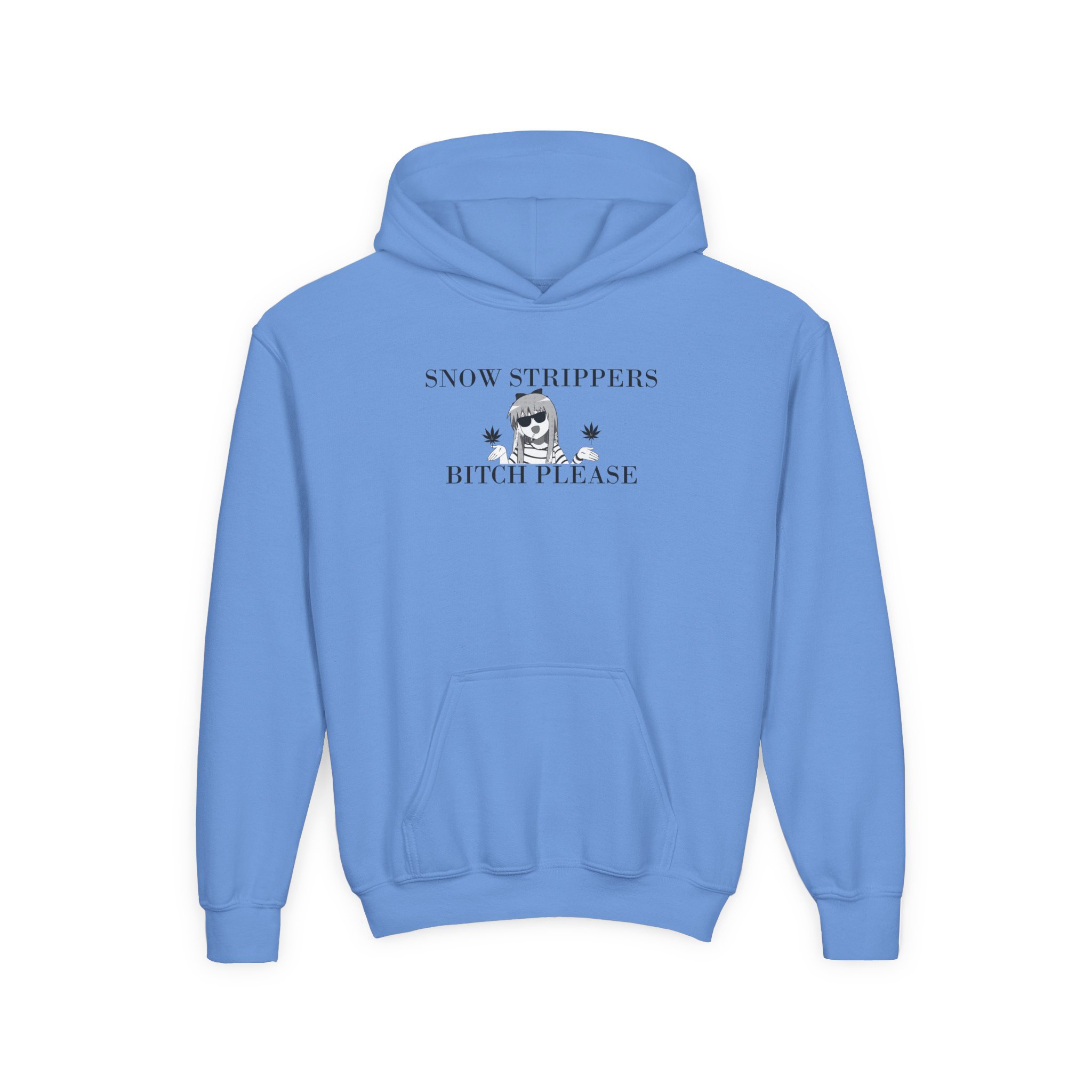 Youth Snow Strippers Bitch Please Heavy Blend Hooded Sweatshirt - Image 5