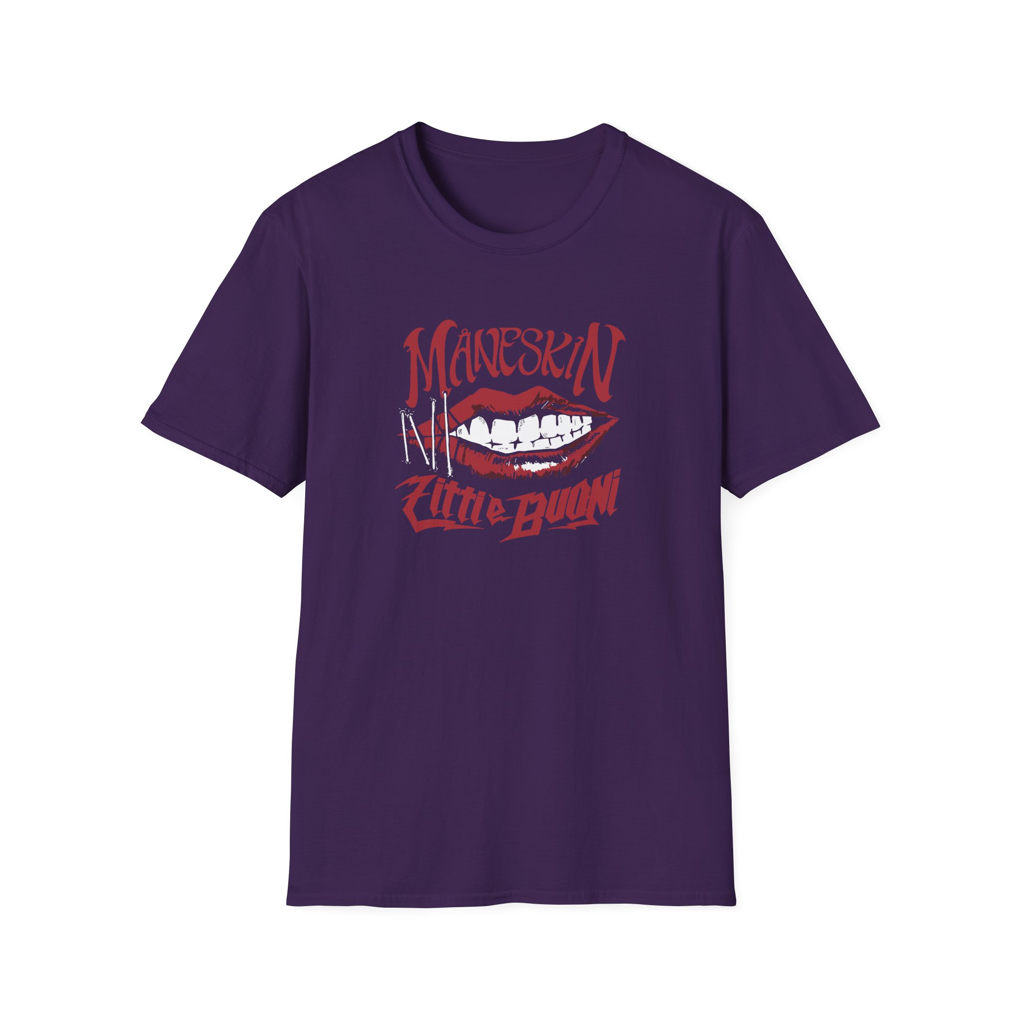 Maneskin ZITTI E BUONI Unisex Softstyle T-Shirt - Image 7