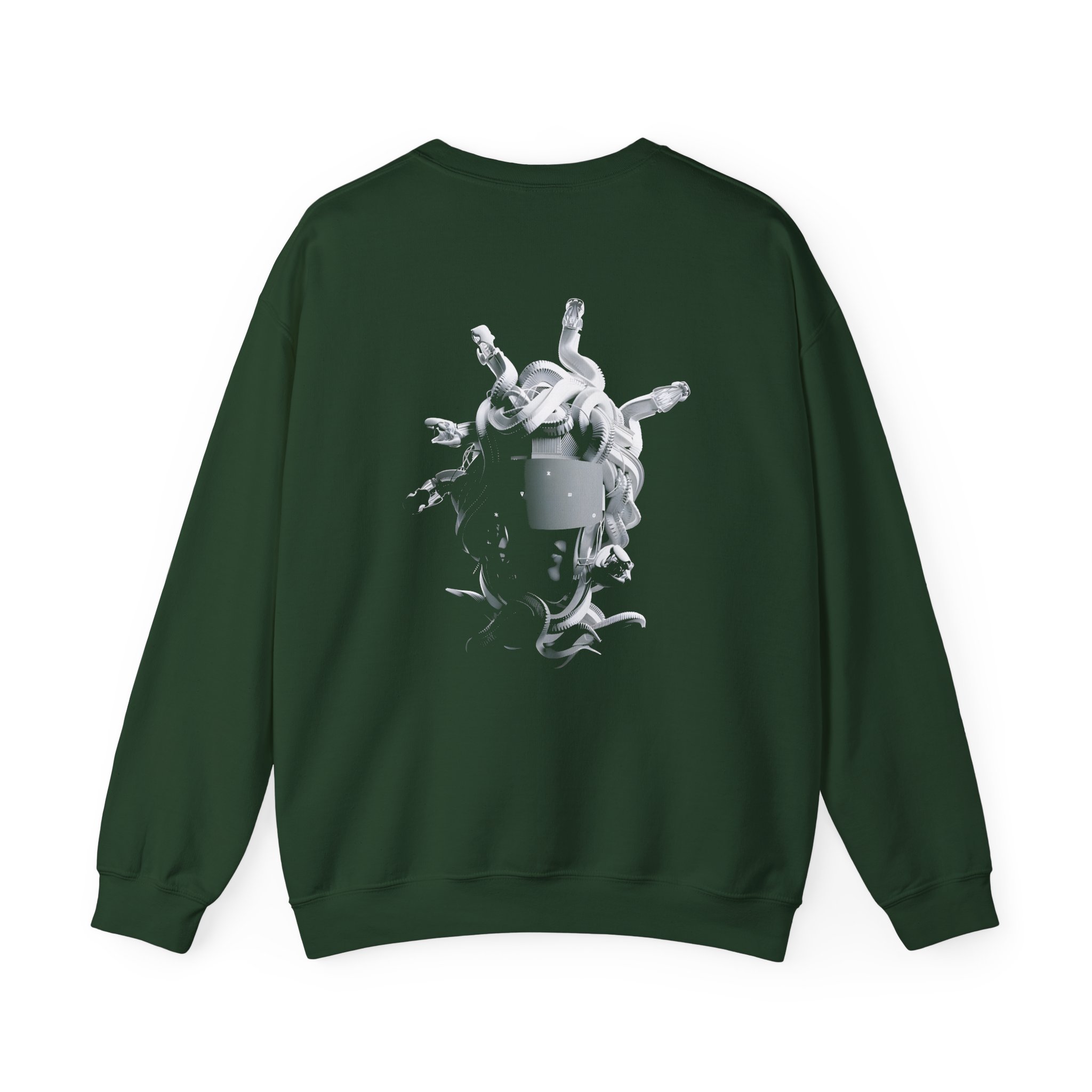 Meduza Greyscale Head Unisex Heavy Blend™ Crewneck Sweatshirt - Image 8