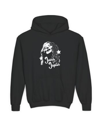 Janis Joplin Photo Youth Heavy Blend Hooded Sweatshirt