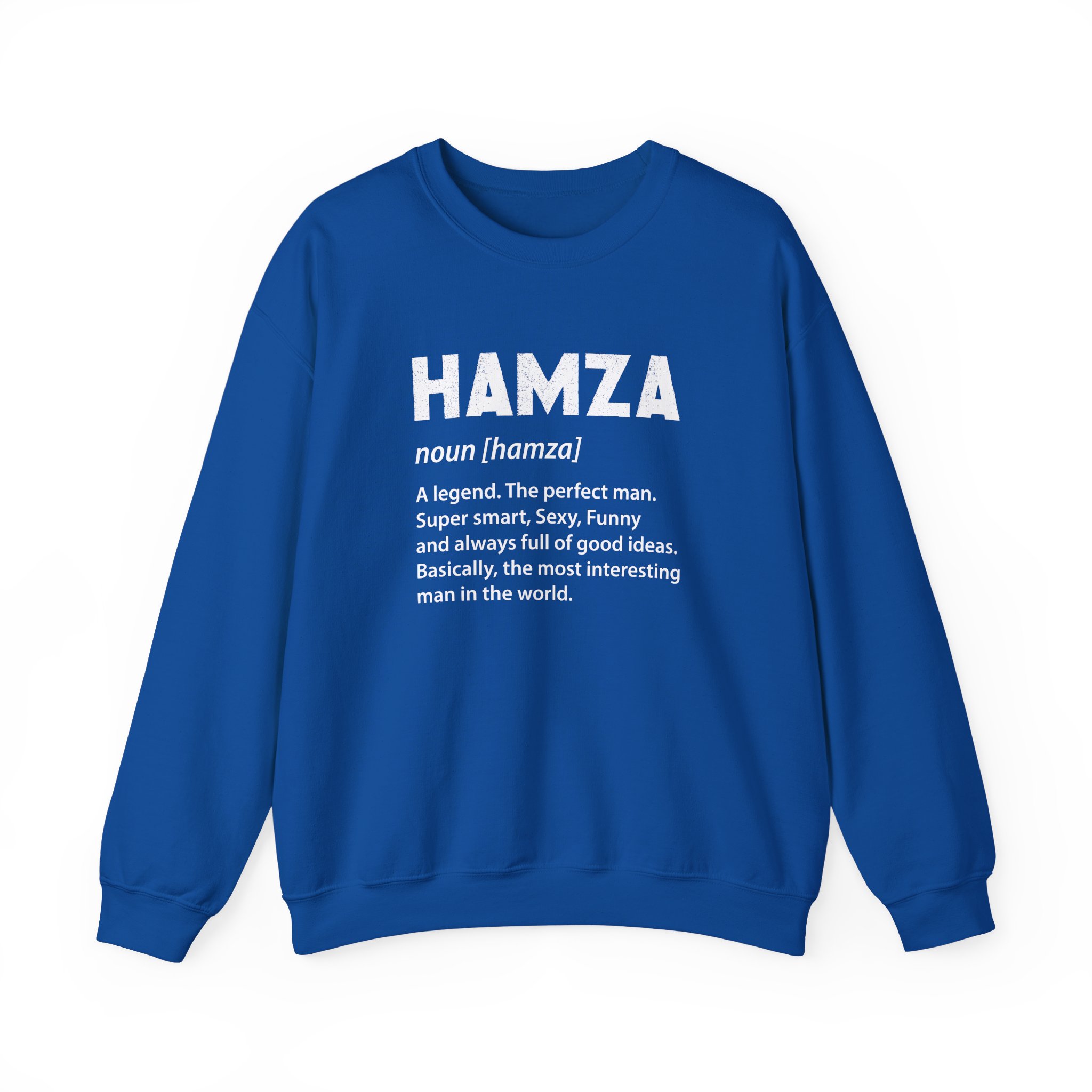 Hamza Name Unisex Heavy Blend™ Crewneck Sweatshirt - Image 19