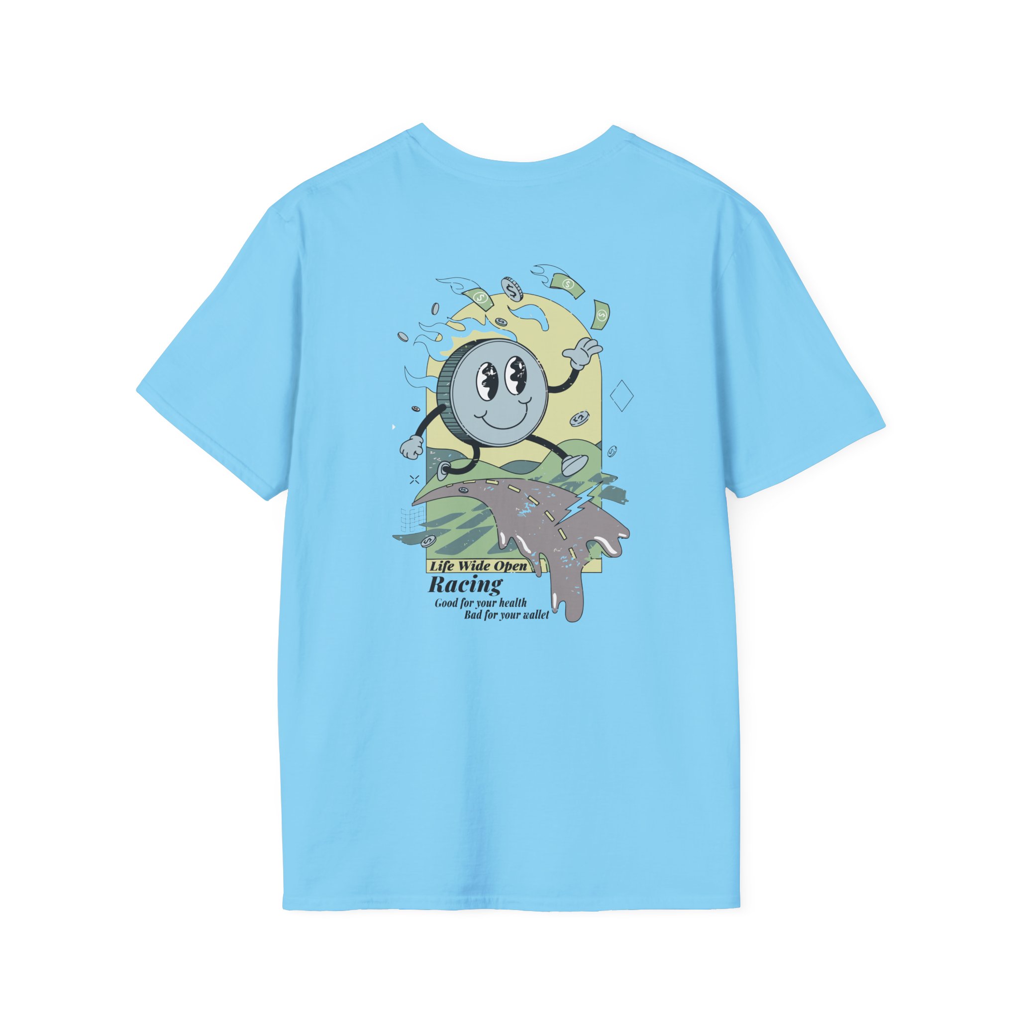 Cboystv Racing Coin Unisex Softstyle T-Shirt - Image 16