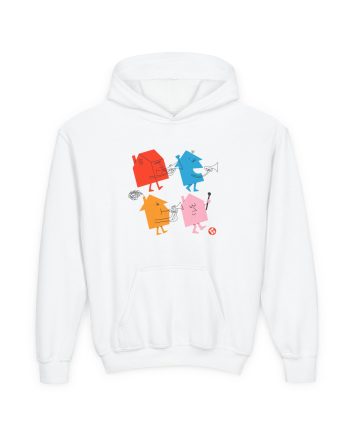 Love on Tour 4 Houses Raglan Youth Heavy Blend Hooded Sweatshirt