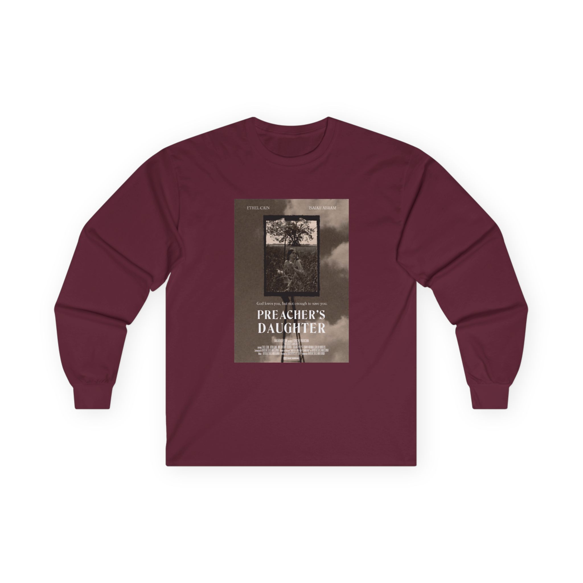 Ethel Cain Preacher's Daughter Movie Poster Unisex Ultra Cotton Long Sleeve Tee - Image 5