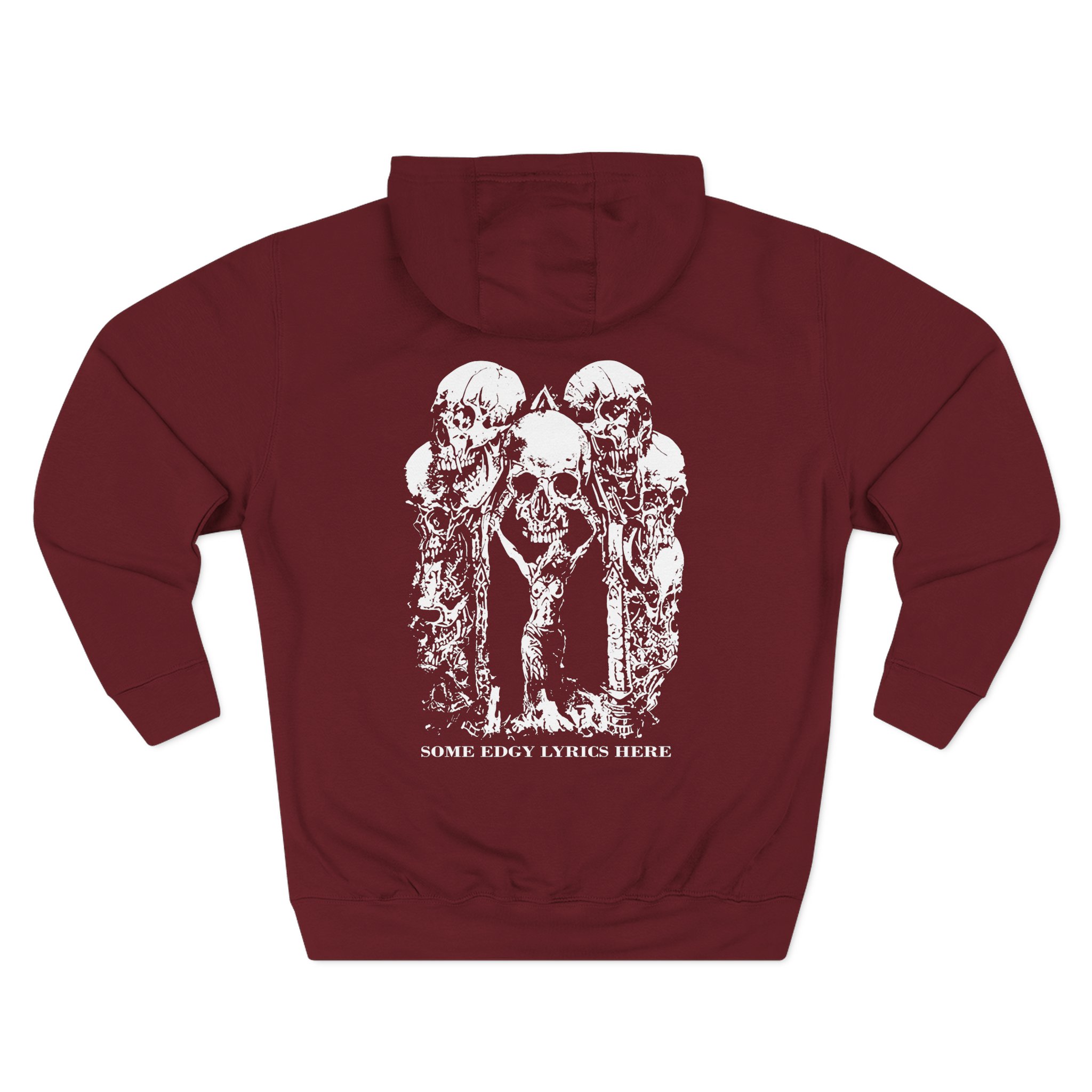 Paleface Swiss Edgy Halloween Three-Panel Fleece Hoodie - Image 10