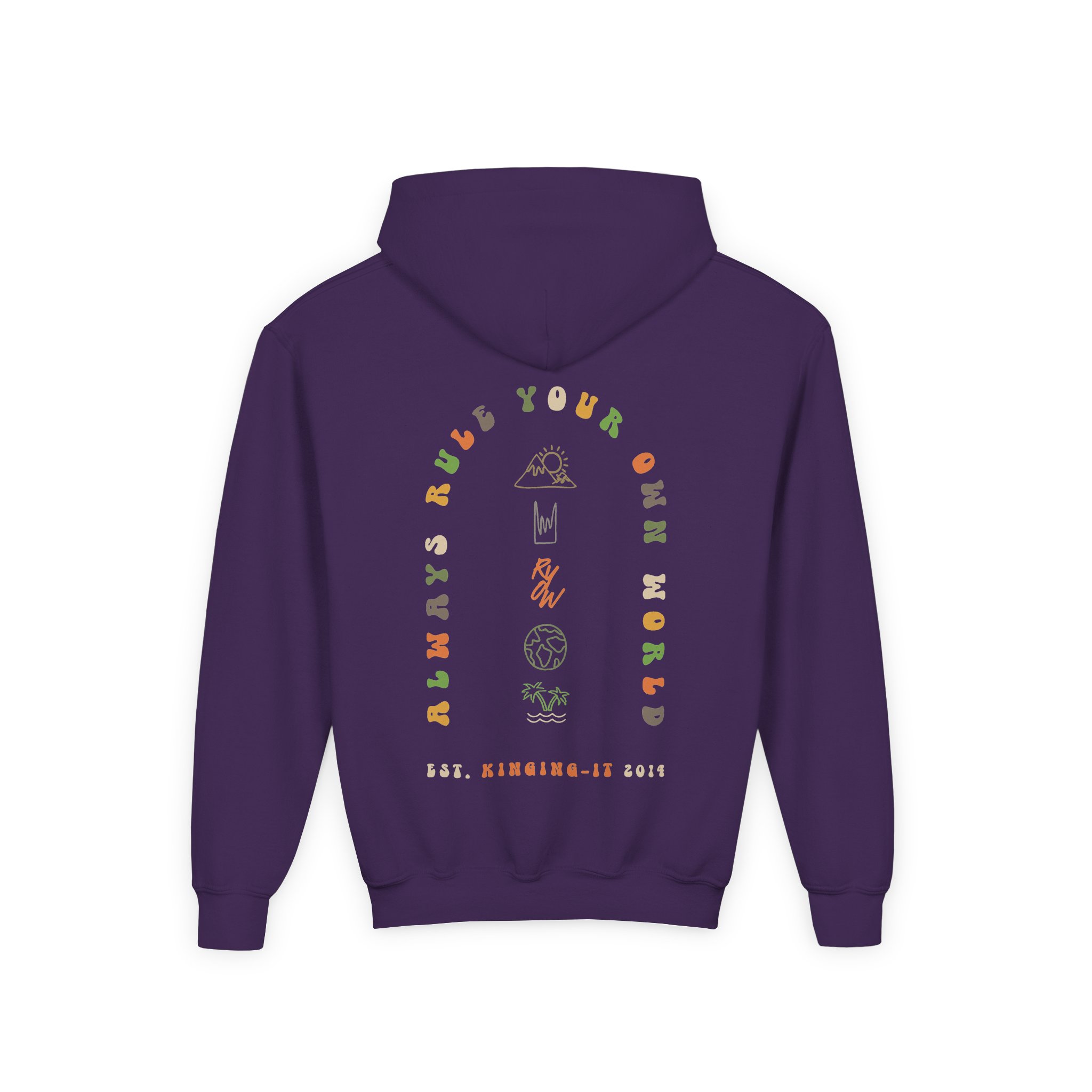 Kinging-it Youth Heavy Blend Hooded Sweatshirt - Image 12