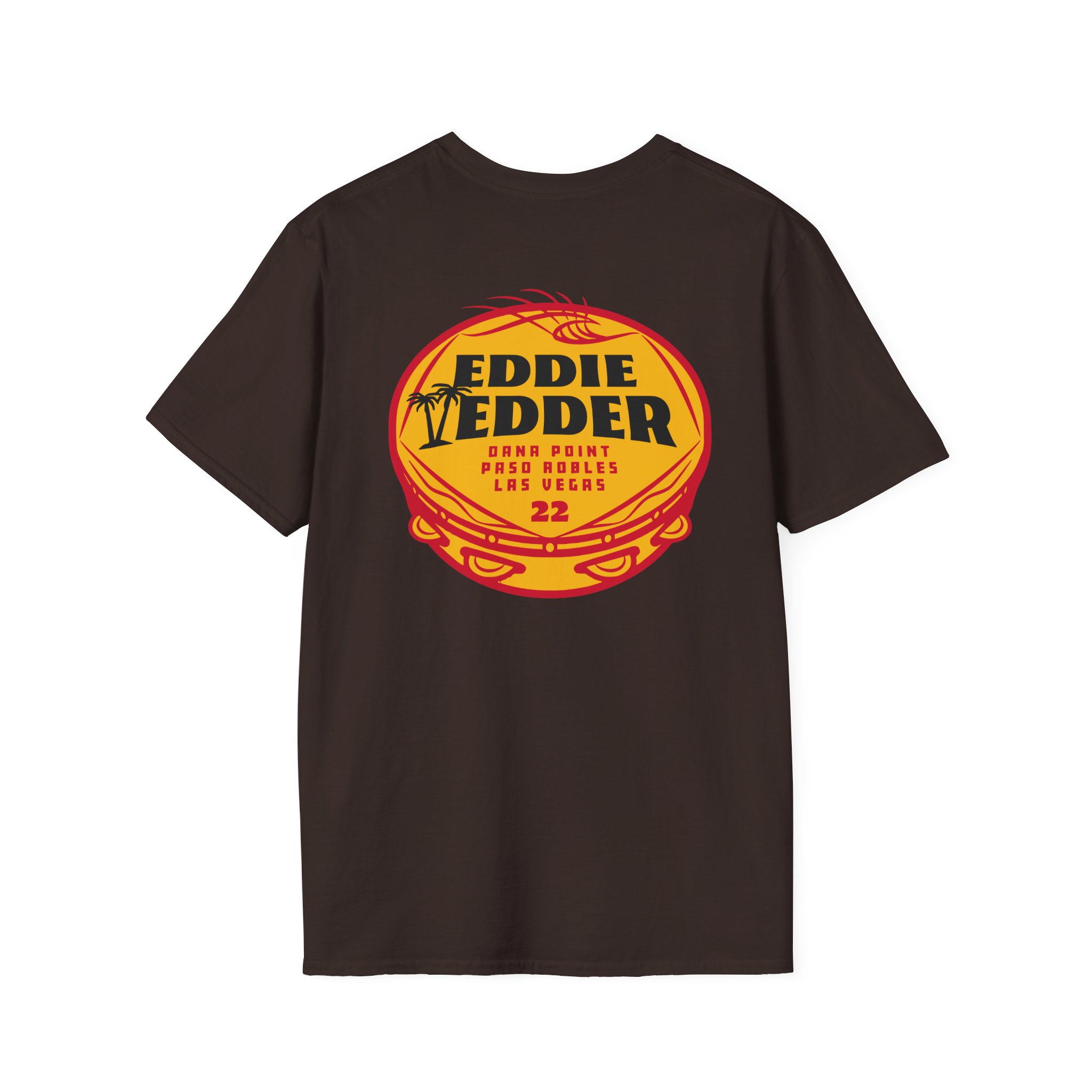 Eddie Vedder Tambourine Unisex Softstyle T-Shirt - Image 4