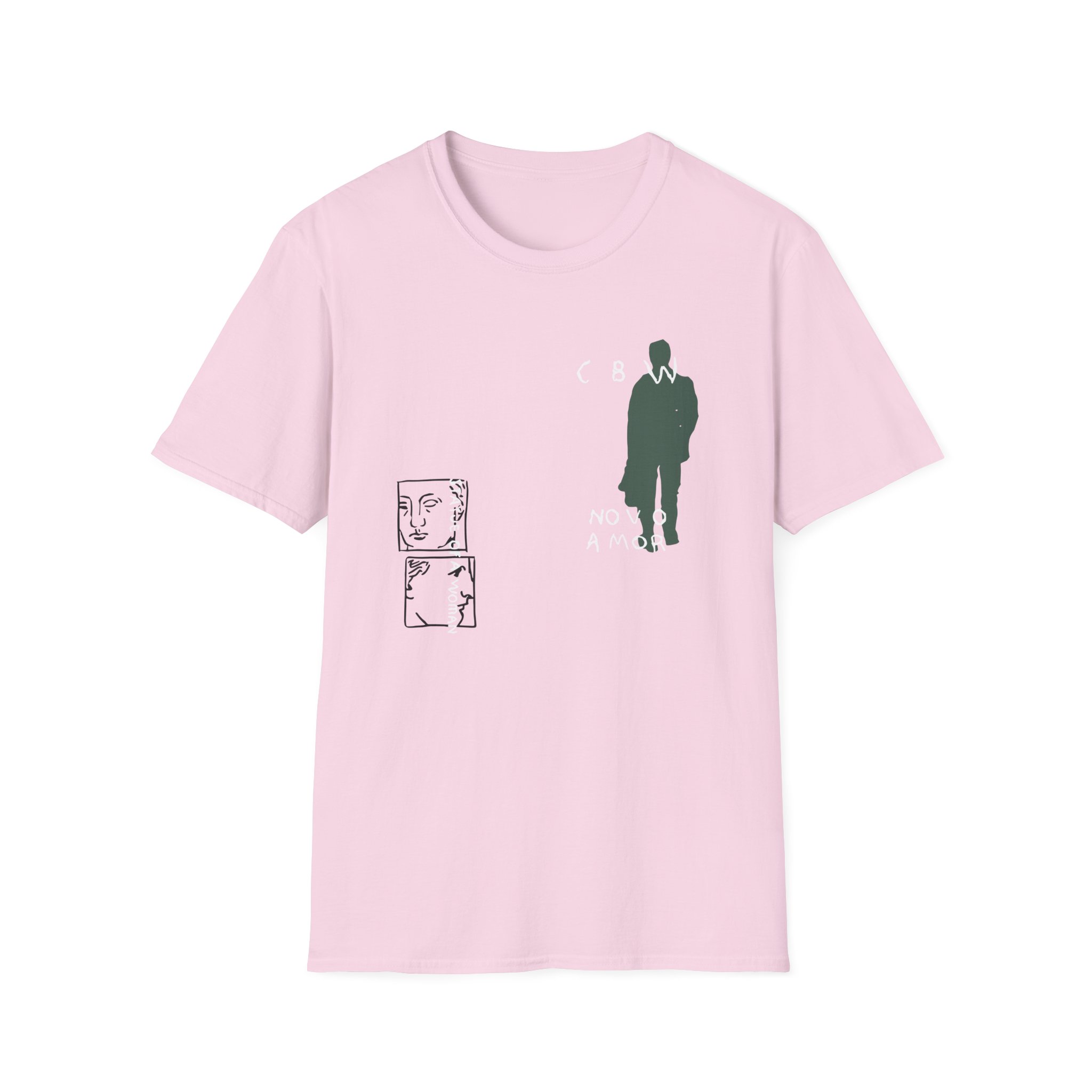 Novo Amor Statue Unisex Softstyle T-Shirt - Image 11