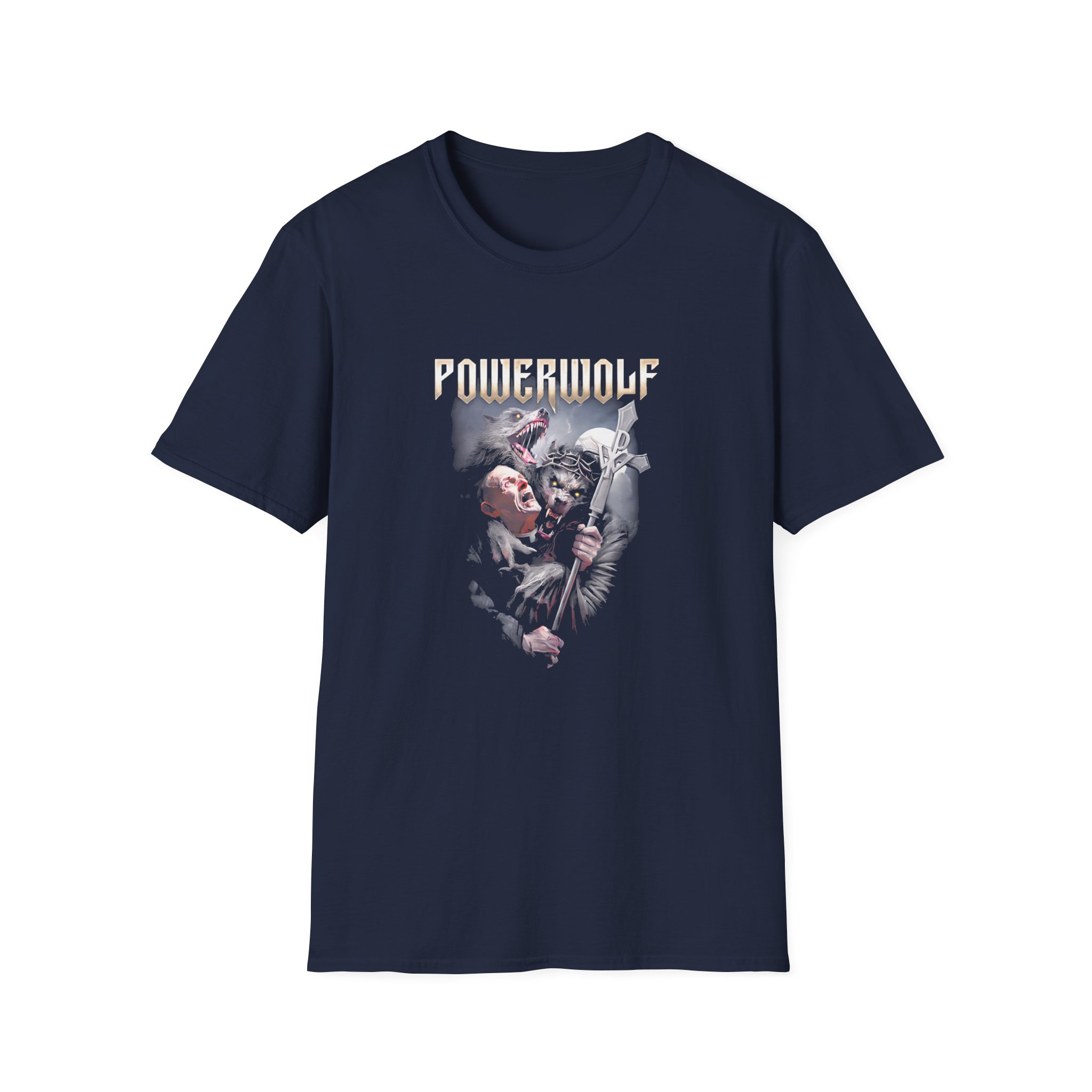 Powerwolf Thunderpriest Unisex Softstyle T-Shirt - Image 5