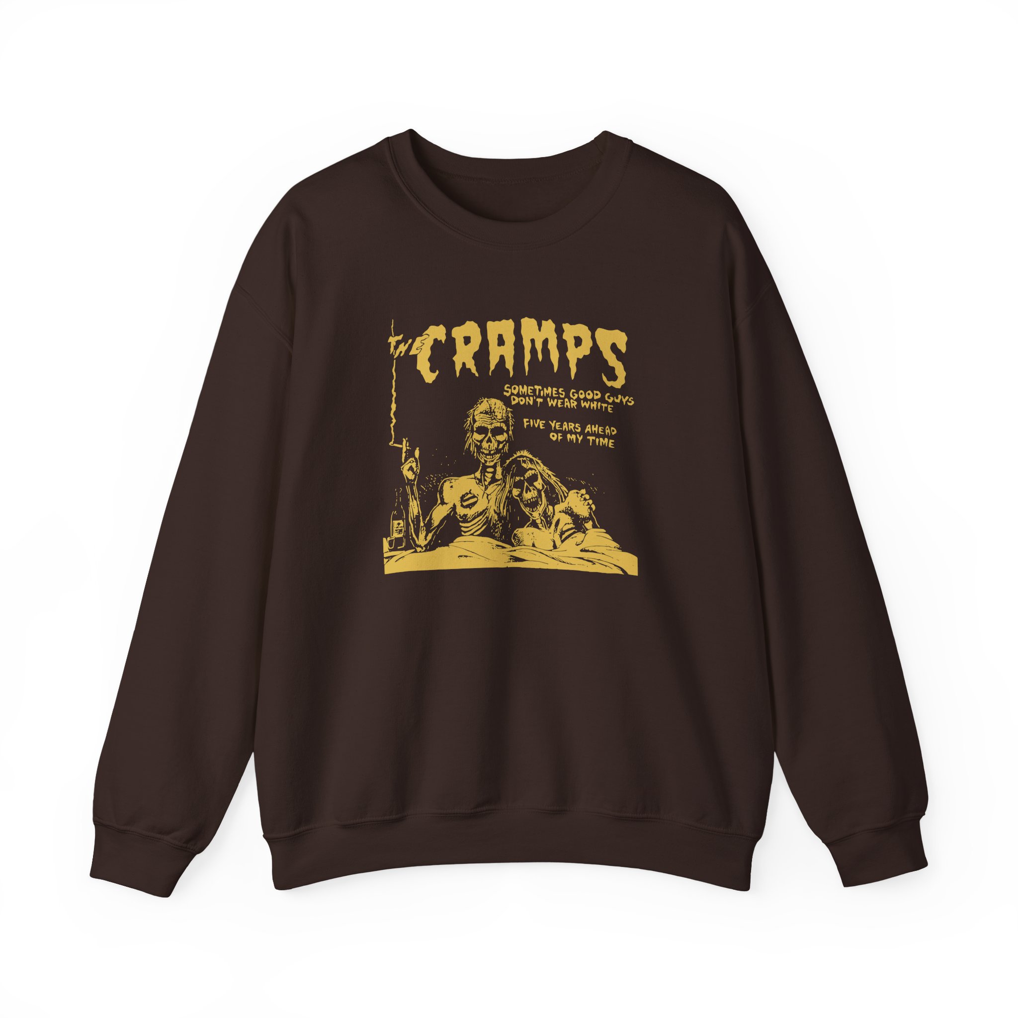 The Cramps Sometimes Good Guys Don’t Wear White Unisex Heavy Blend™ Crewneck Sweatshirt - Image 5