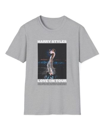 Love on Tour Gray Photo Unisex Softstyle T-Shirt