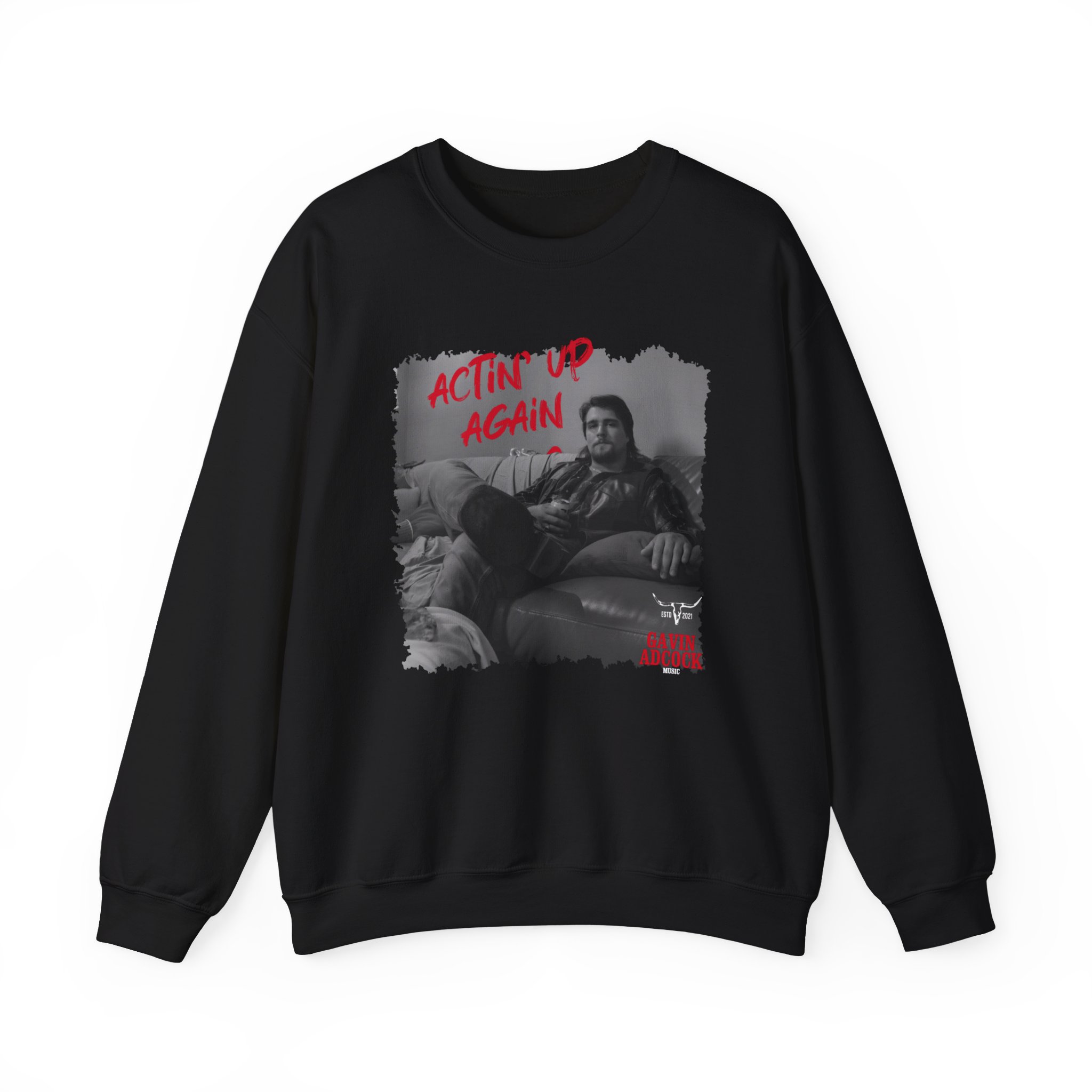 Gavin Adcock Actin' Up Again Album Unisex Heavy Blend™ Crewneck Sweatshirt