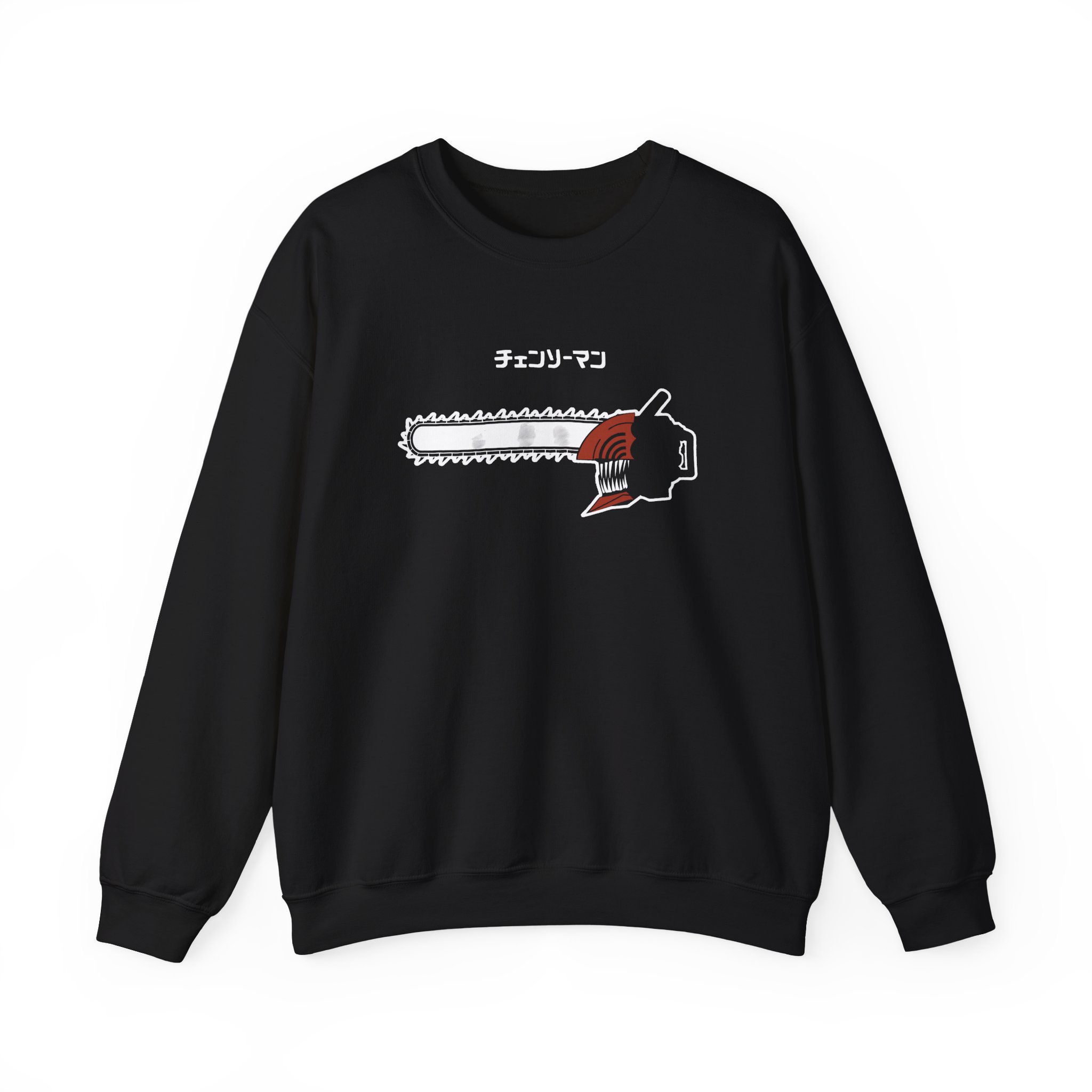 Chainsaw Man Flaming Unisex Heavy Blend™ Crewneck Sweatshirt