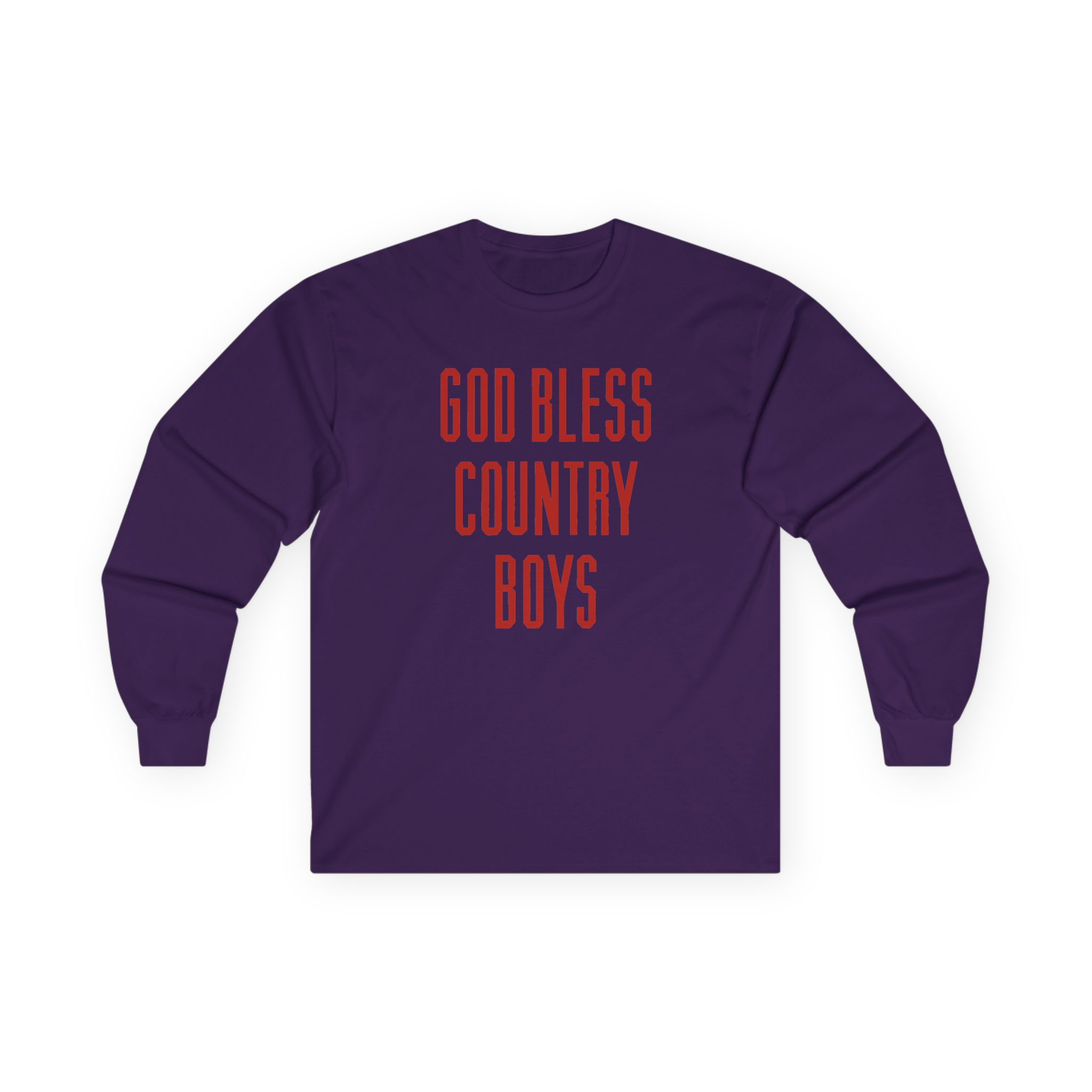 Hd God Bless Country Boys Unisex Ultra Cotton Long Sleeve Tee - Image 13