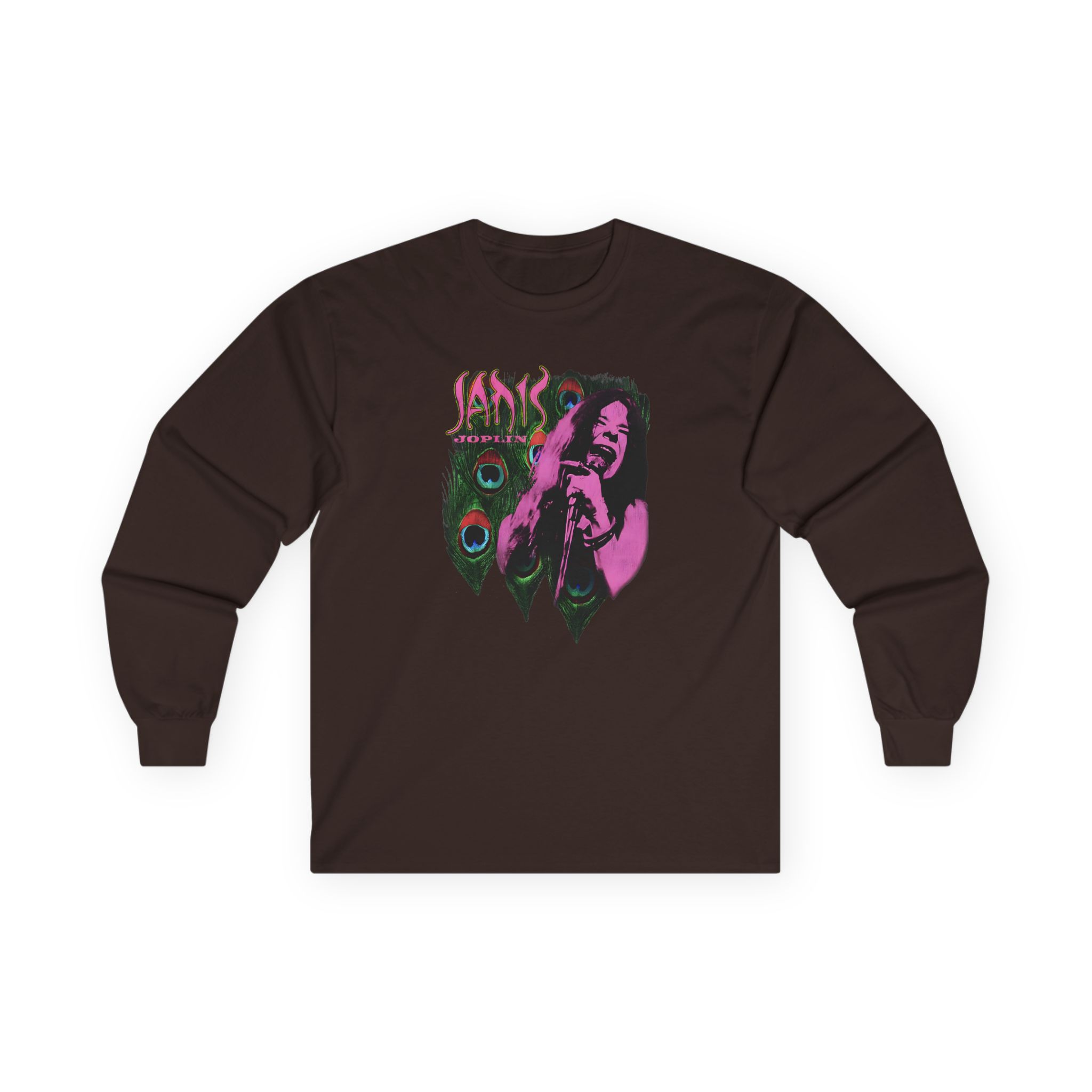 Janis Joplin Sings Vintage Unisex Ultra Cotton Long Sleeve Tee - Image 3