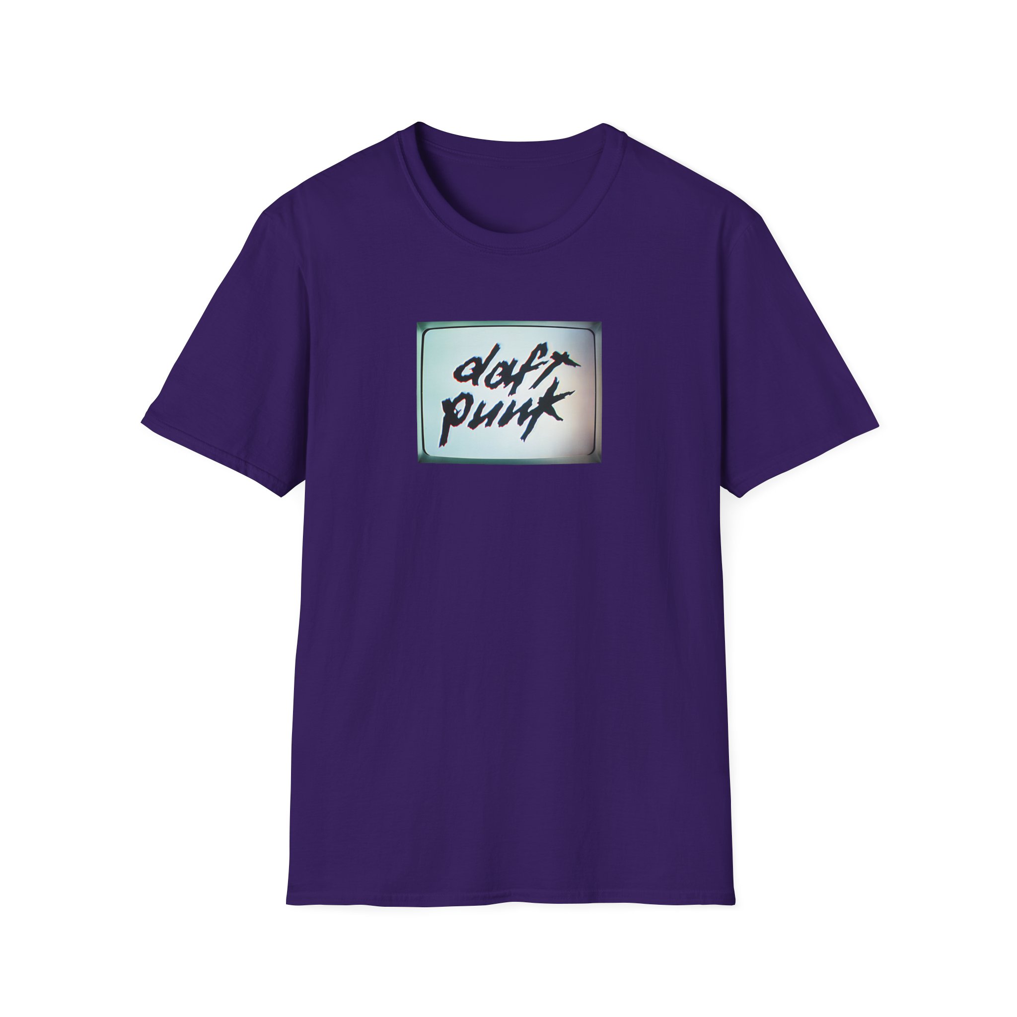 Daft Punk Human After All Black Unisex Softstyle T-Shirt - Image 27