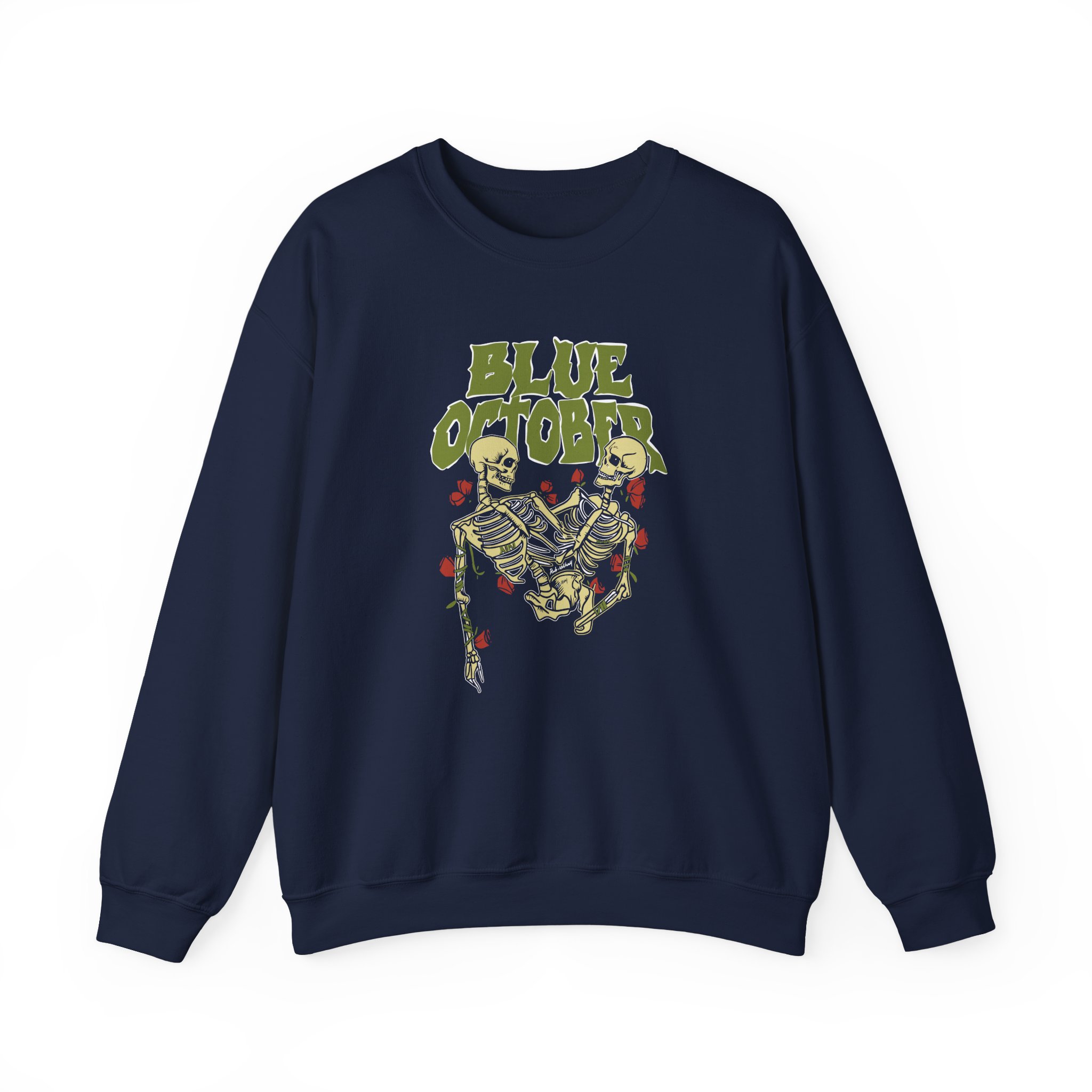 Blue October Skeleton Buddies Unisex Heavy Blend™ Crewneck Sweatshirt - Image 3