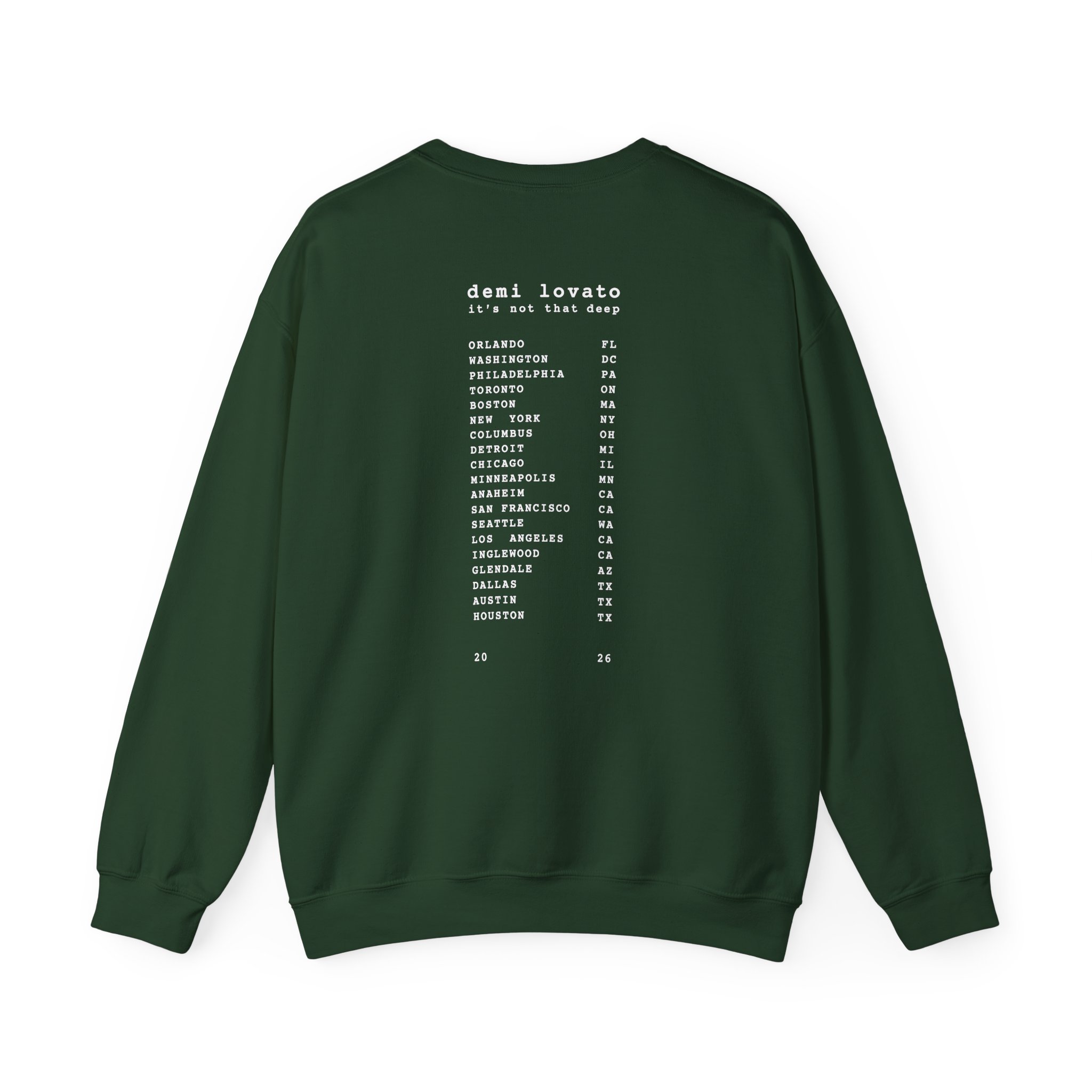D L It’s Not That Deep Tour Unisex Heavy Blend™ Crewneck Sweatshirt - Image 8