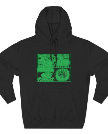 Chat Pile Green Rat Boy Three-Panel Fleece Hoodie