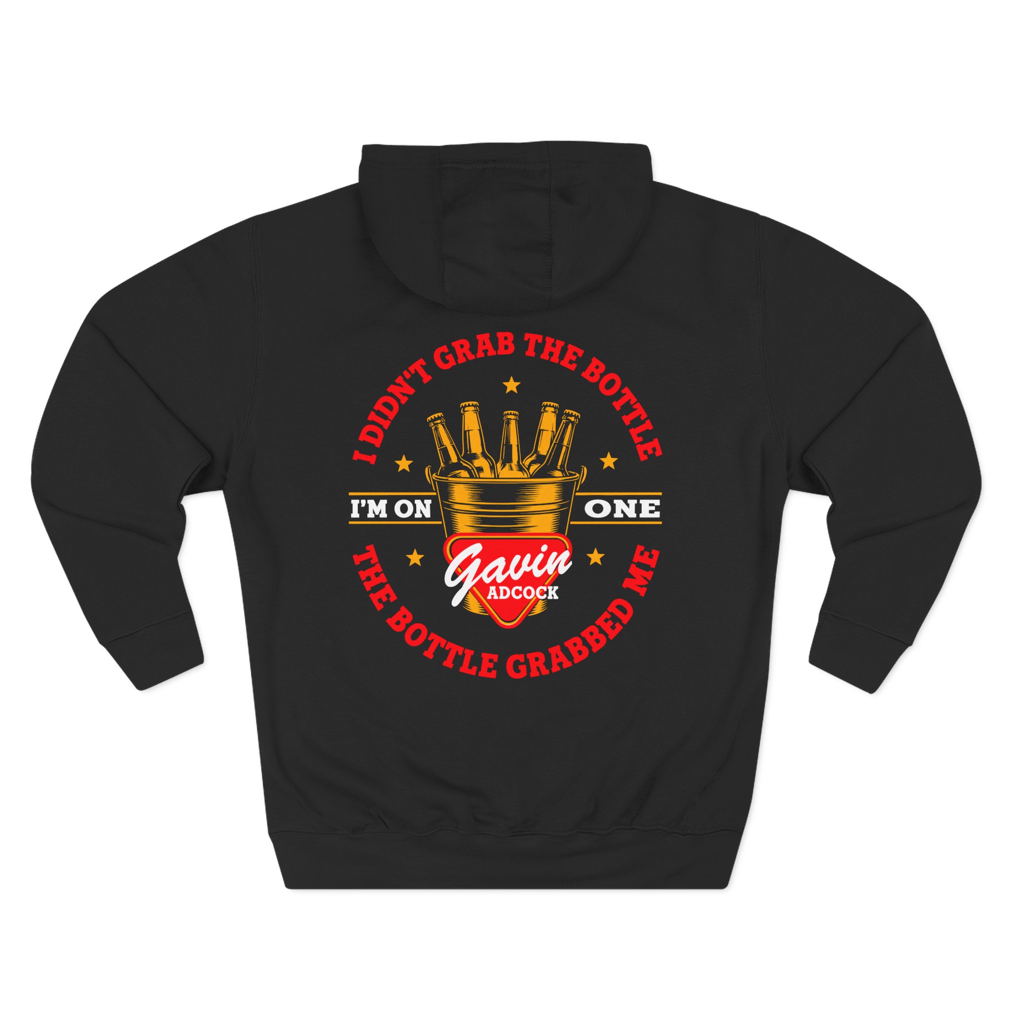 Gavin Adcock on One Three-Panel Fleece Hoodie - Image 2