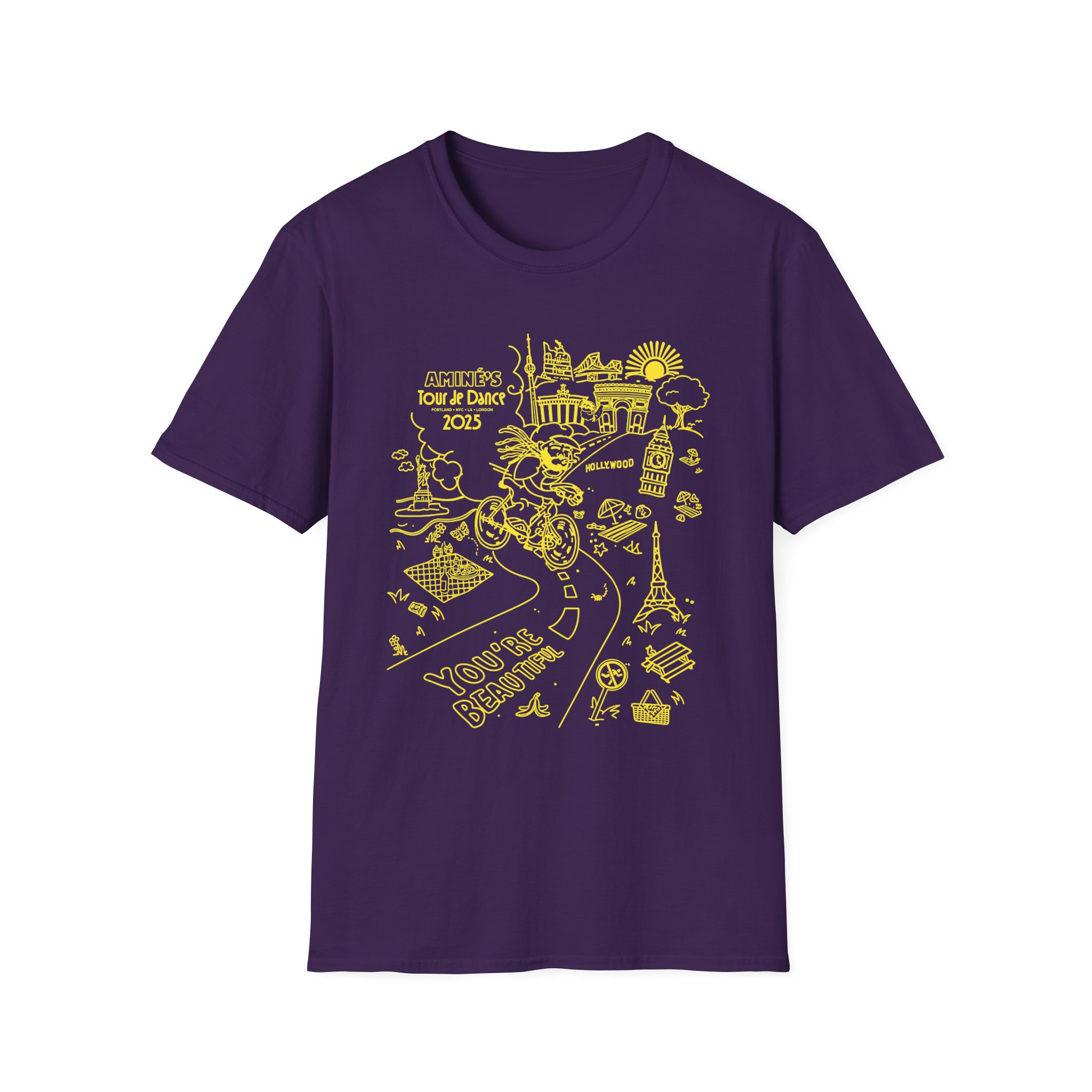Aminé You're Beautiful Tour Unisex Softstyle T-Shirt - Image 21