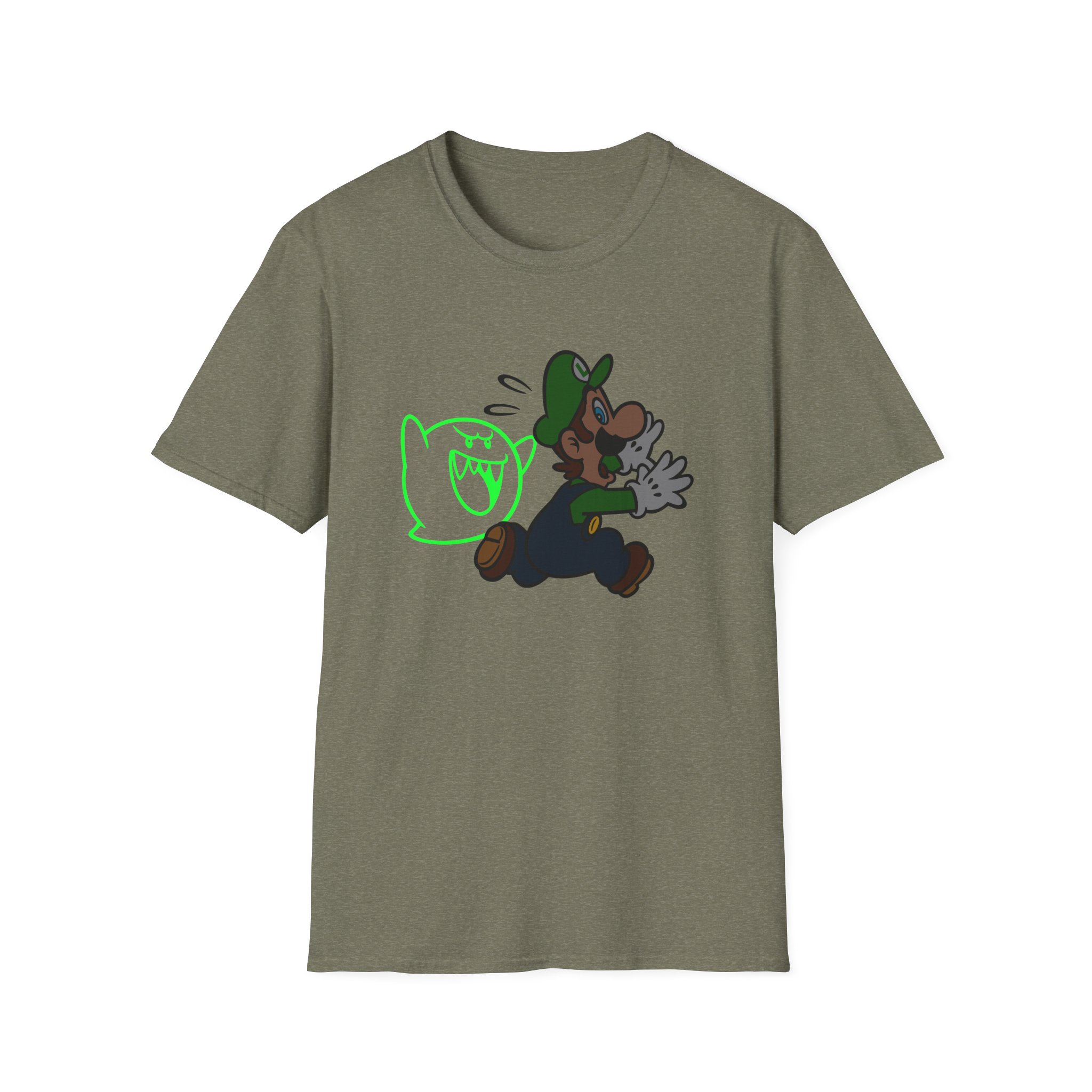 NTD Luigi™ and Boo Unisex Softstyle T-Shirt - Image 11