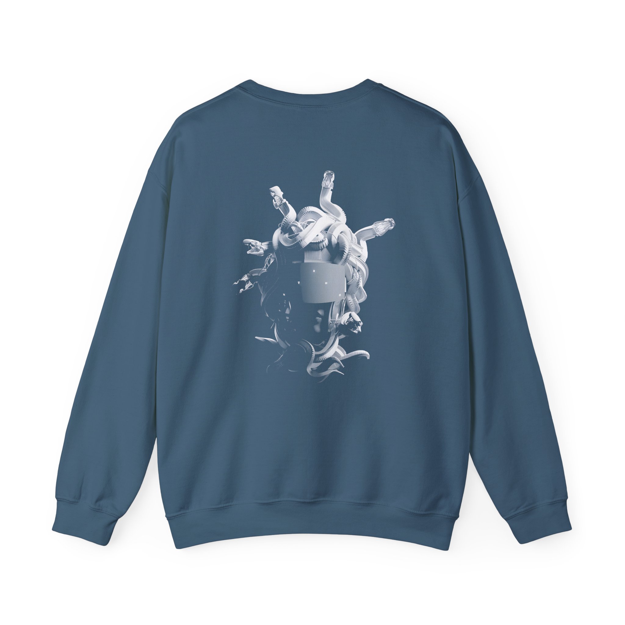 Meduza Greyscale Head Unisex Heavy Blend™ Crewneck Sweatshirt - Image 12