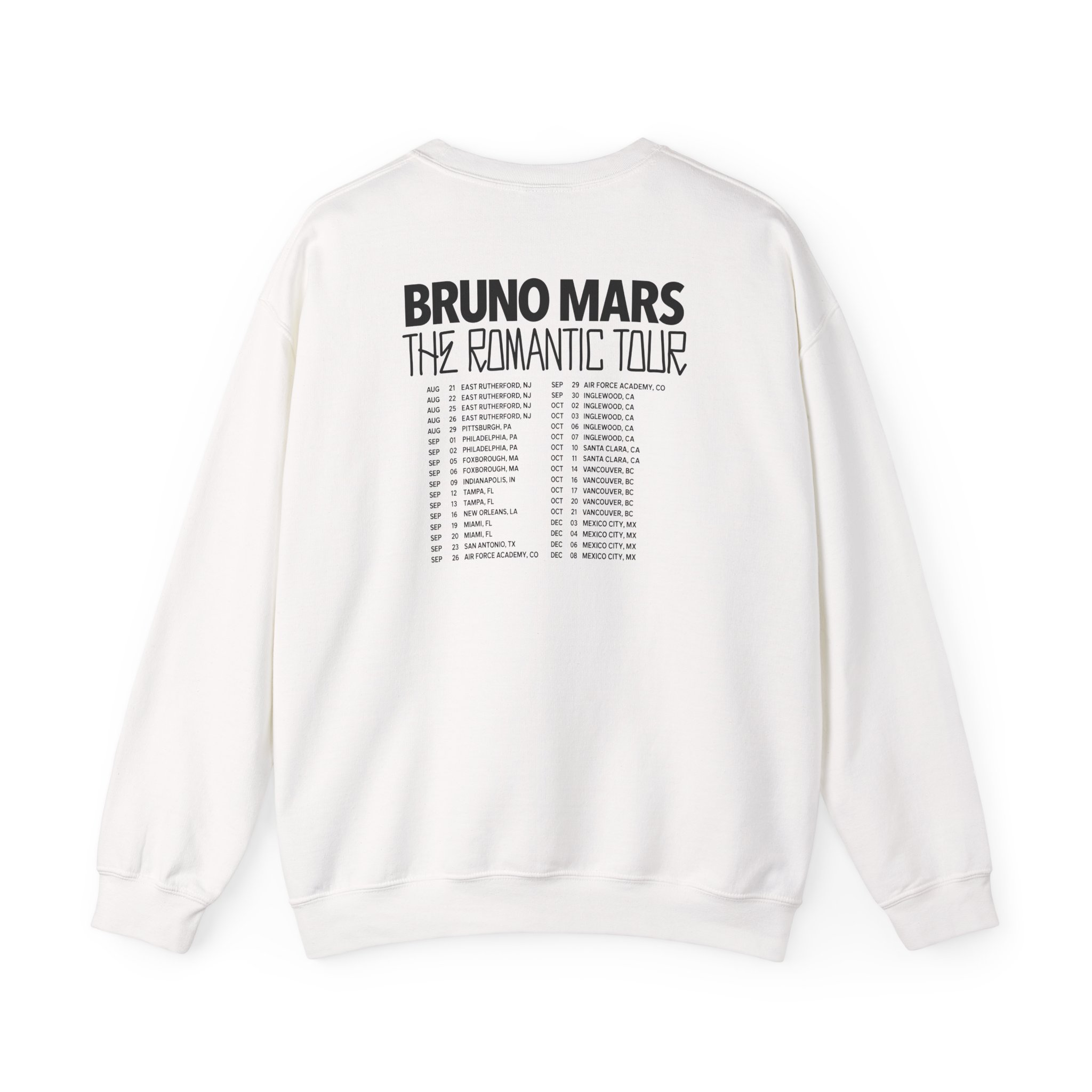 Bruno Mars the Romantic Tour Unisex Heavy Blend™ Crewneck Sweatshirt - Image 2