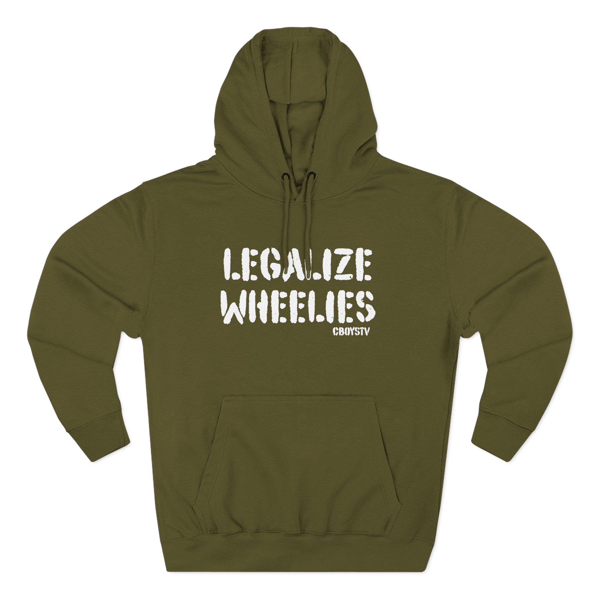 Cboystv Legalize Wheelies Three-Panel Fleece Hoodie - Image 5