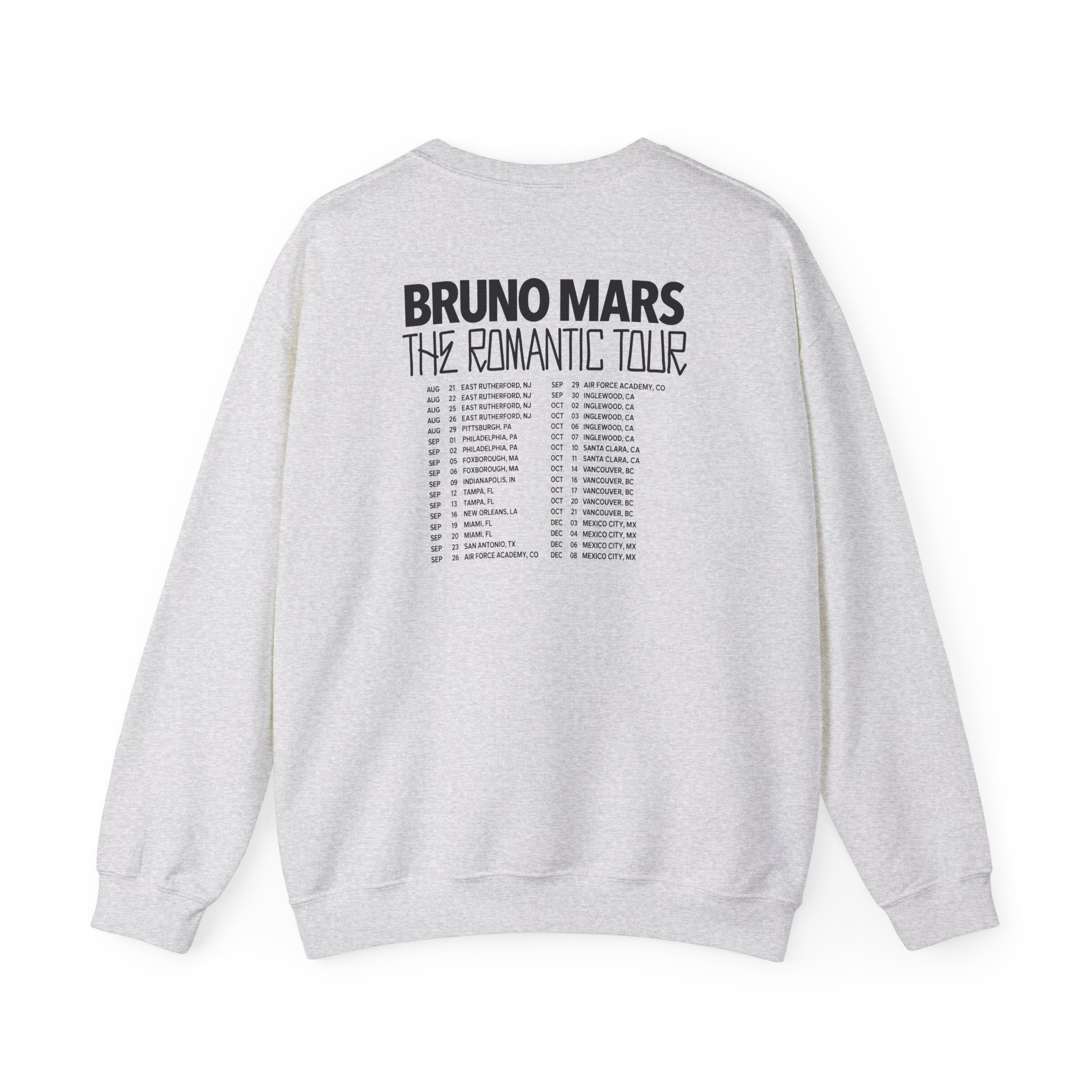 Bruno Mars the Romantic Tour Unisex Heavy Blend™ Crewneck Sweatshirt - Image 6