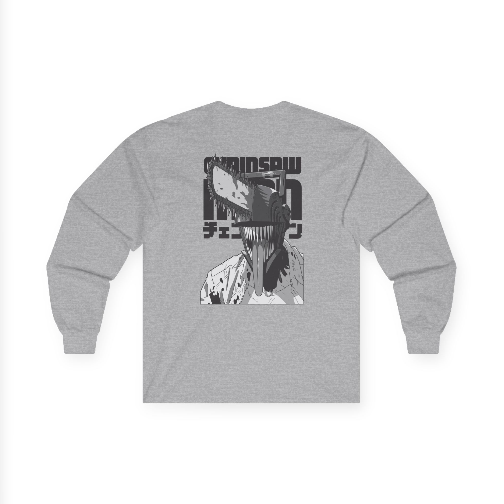 Chainsaw Man Bordeaux Smile Unisex Ultra Cotton Long Sleeve Tee - Image 8