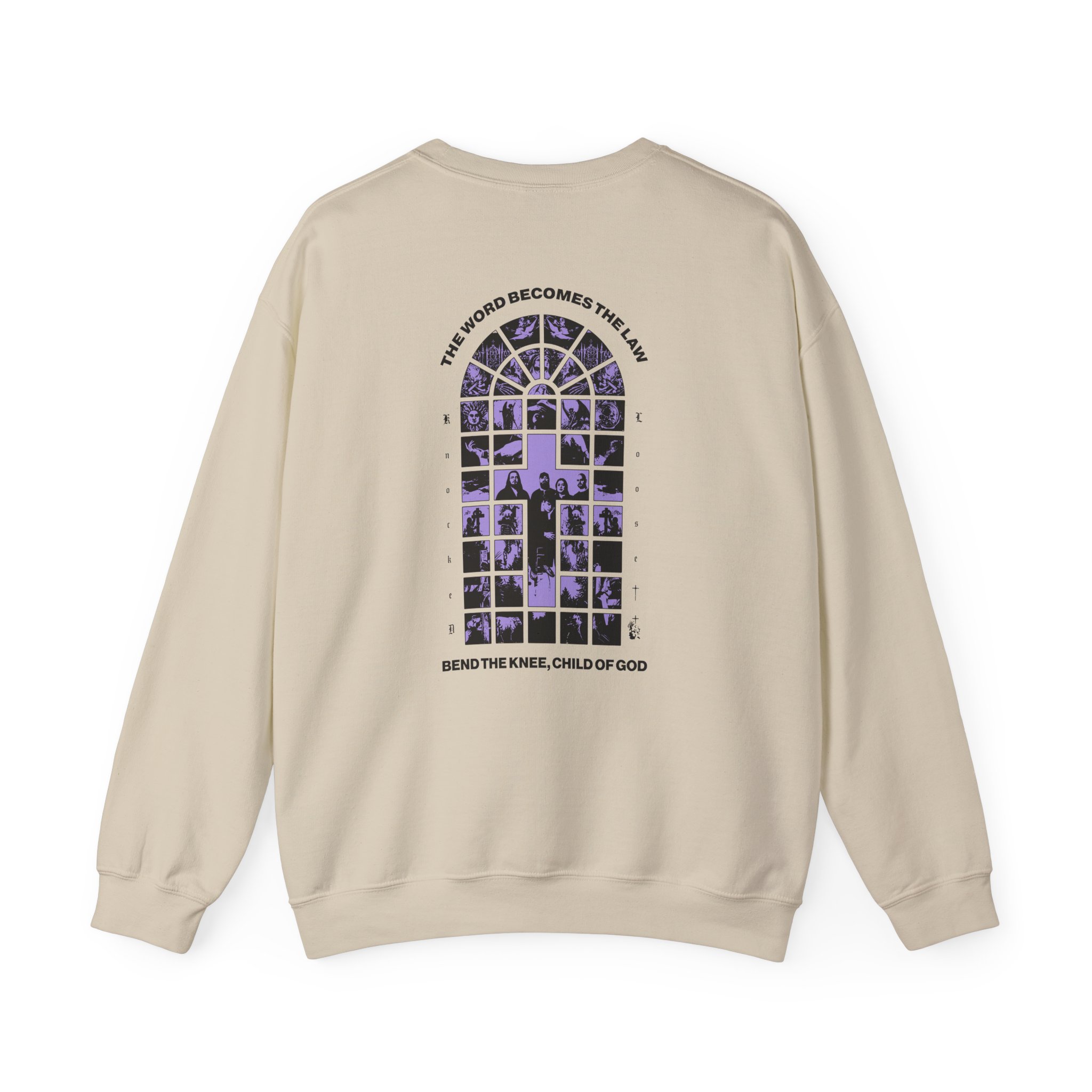 Knocked Loose Purple Cross Unisex Heavy Blend™ Crewneck Sweatshirt - Image 6