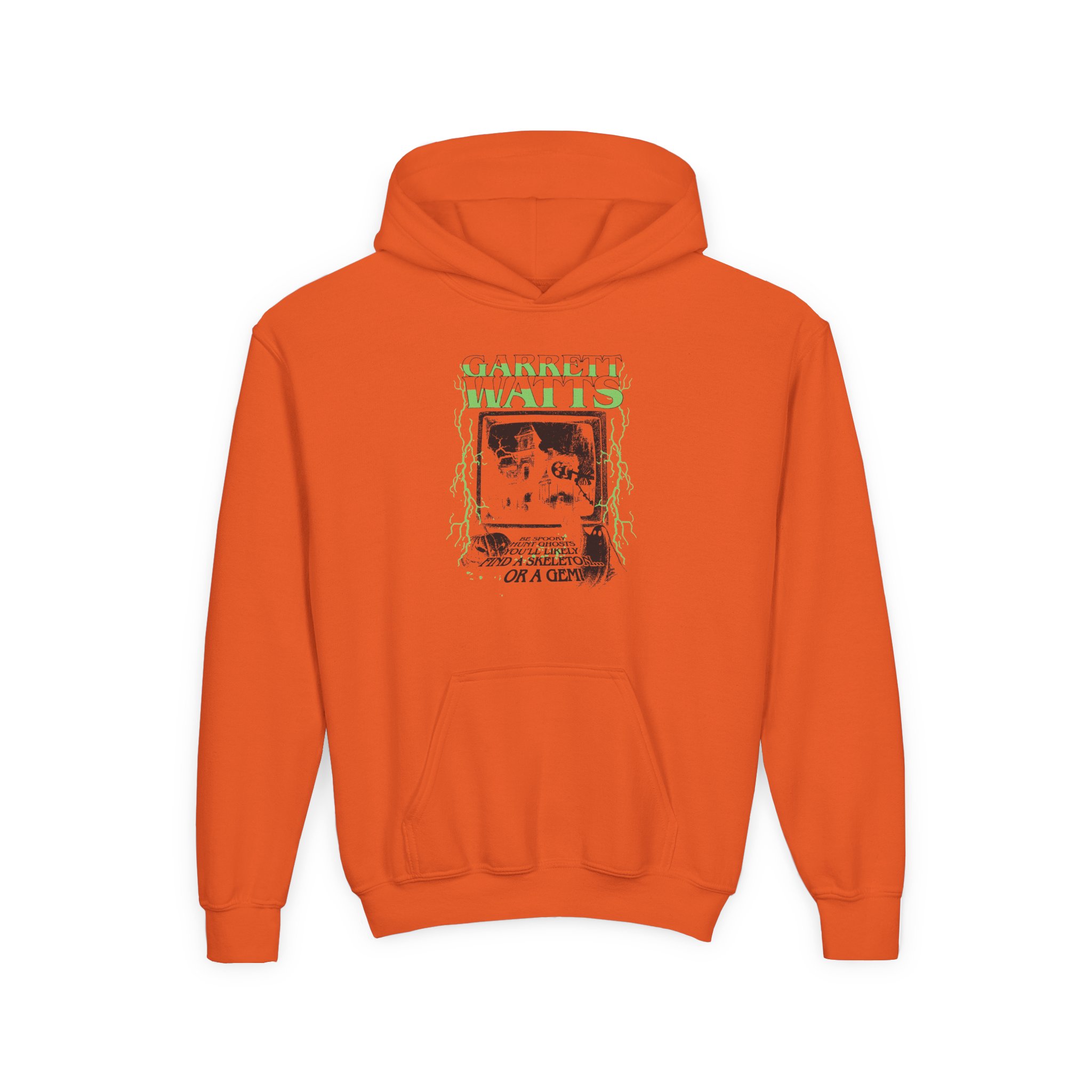 Garrett Watts the Haunted Glow Youth Heavy Blend Hooded Sweatshirt - Image 5