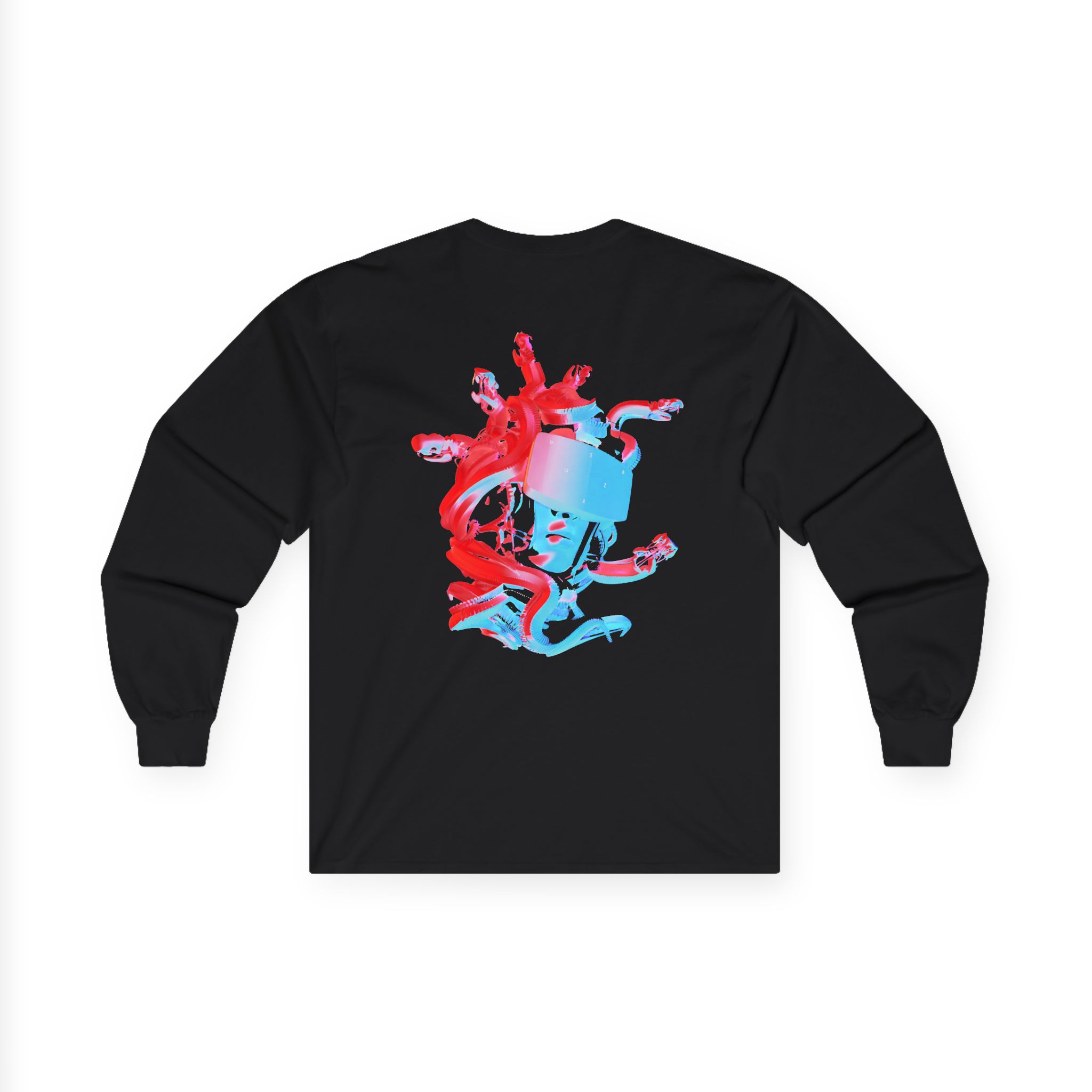 Meduza Multicolour Head Unisex Ultra Cotton Long Sleeve Tee - Image 2