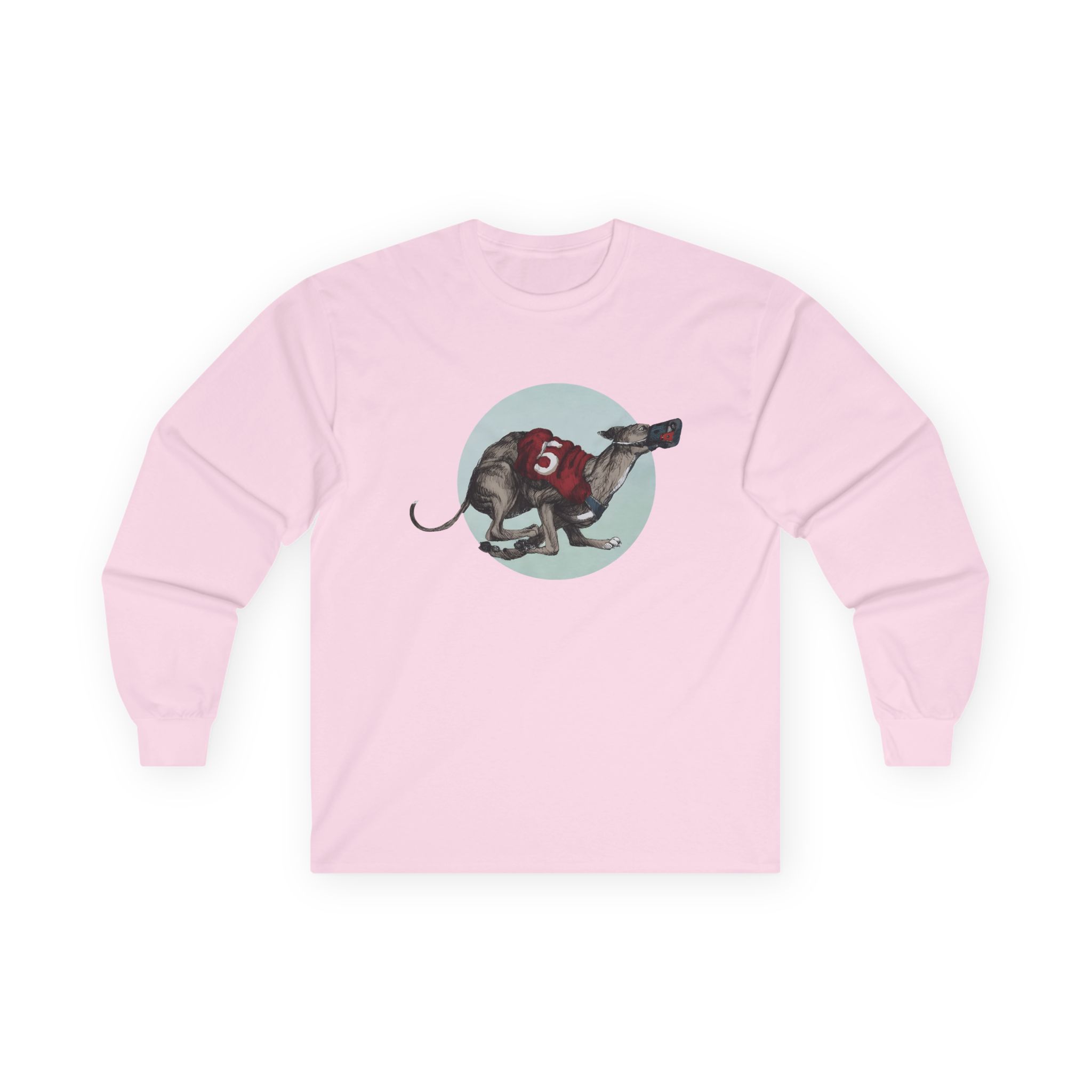 Greyhound Heather Smoke Unisex Ultra Cotton Long Sleeve Tee - Image 9
