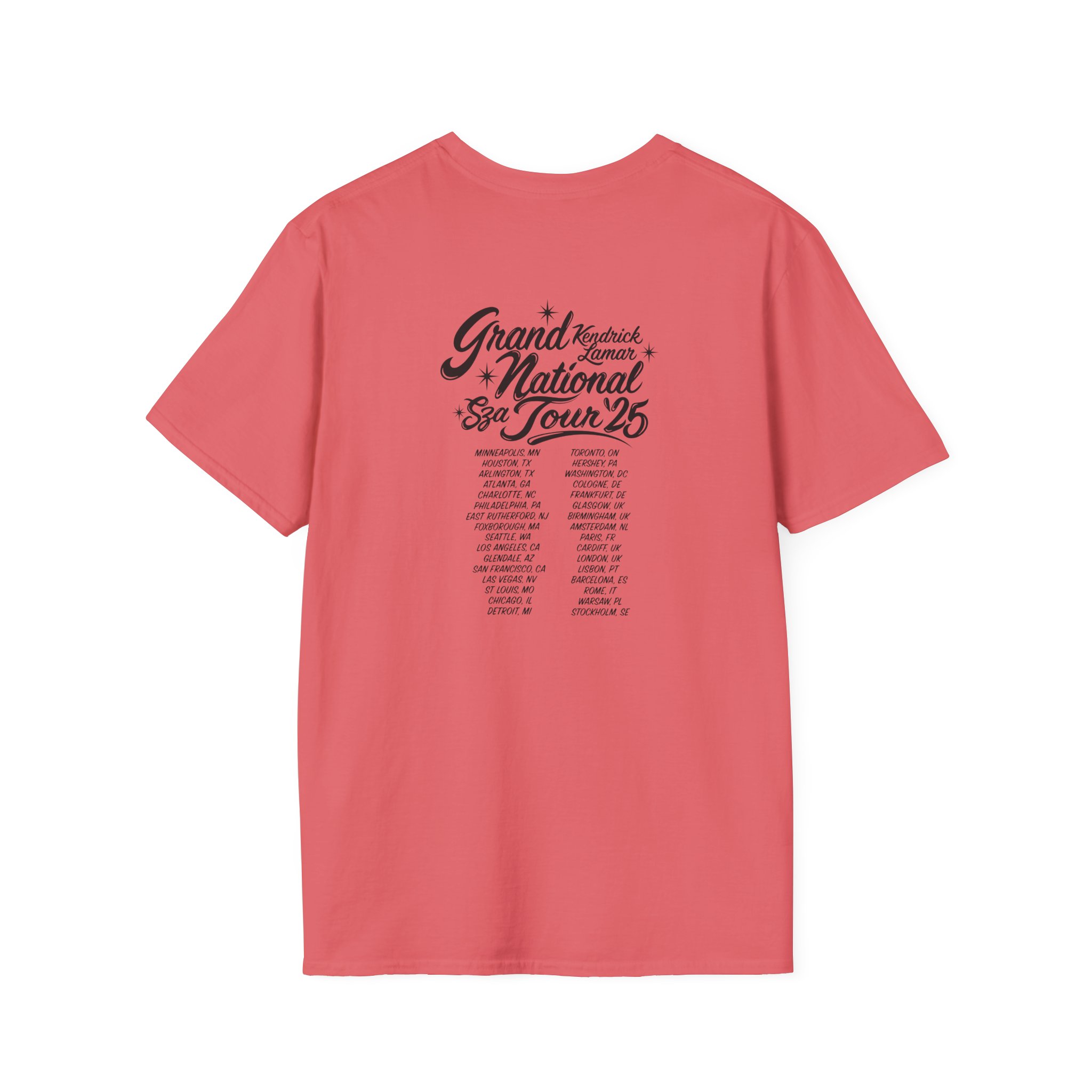 Sza Sos if This World Were Mine Grand National Tou Unisex Softstyle T-Shirt - Image 4