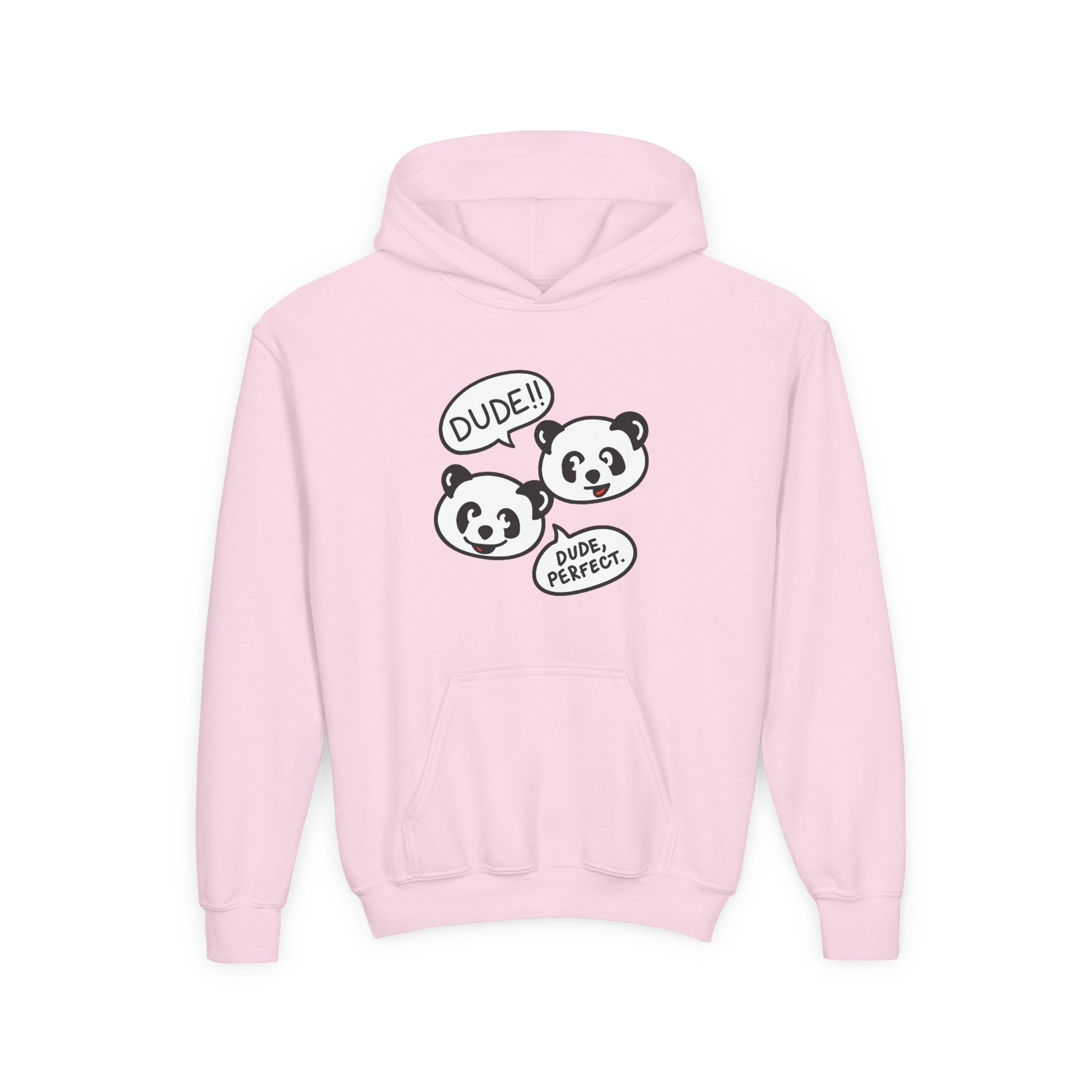 Dude Perfect Panda Comic Youth Heavy Blend Hooded Sweatshirt - Image 19