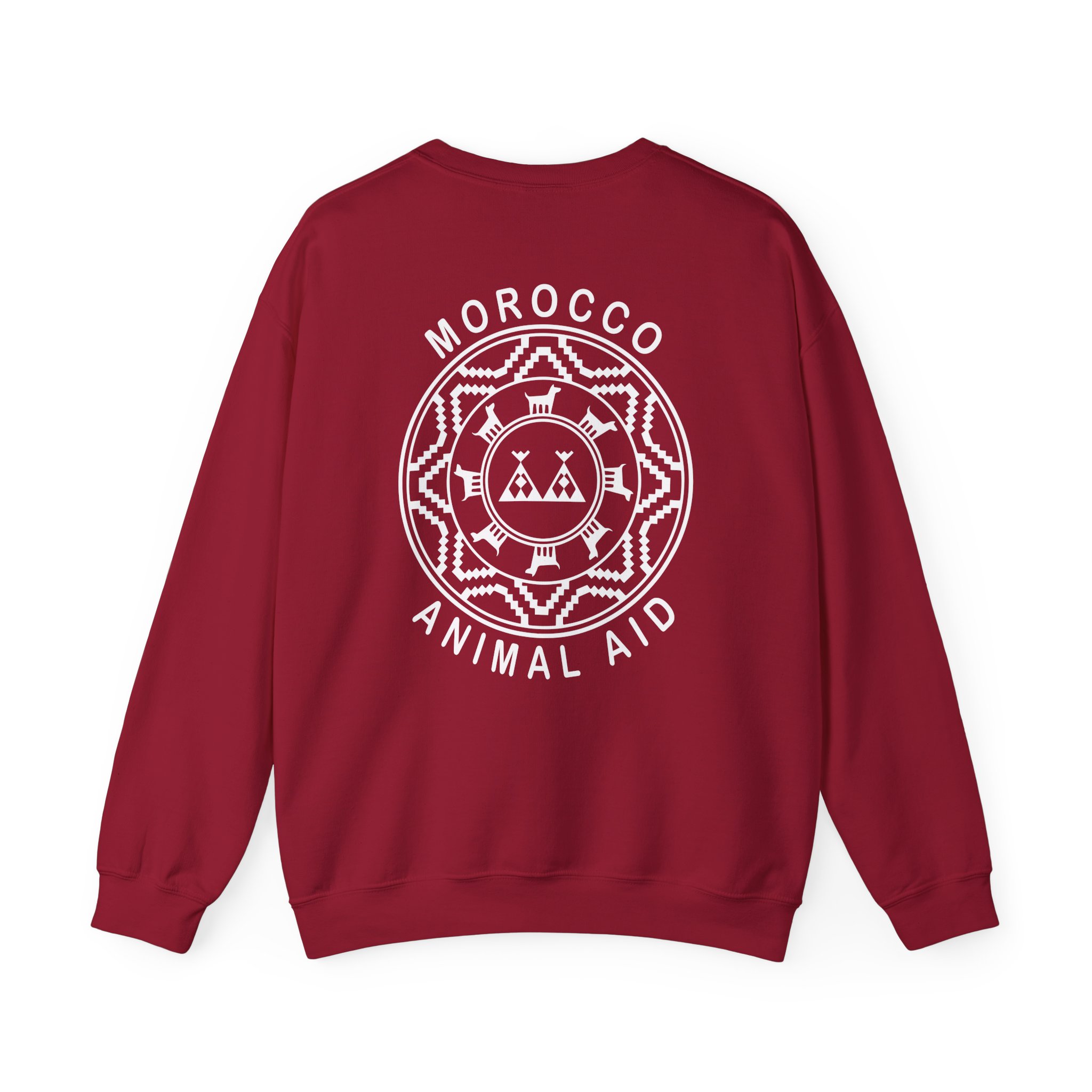 Kinging It Morocco Animal Aid Unisex Heavy Blend™ Crewneck Sweatshirt - Image 26