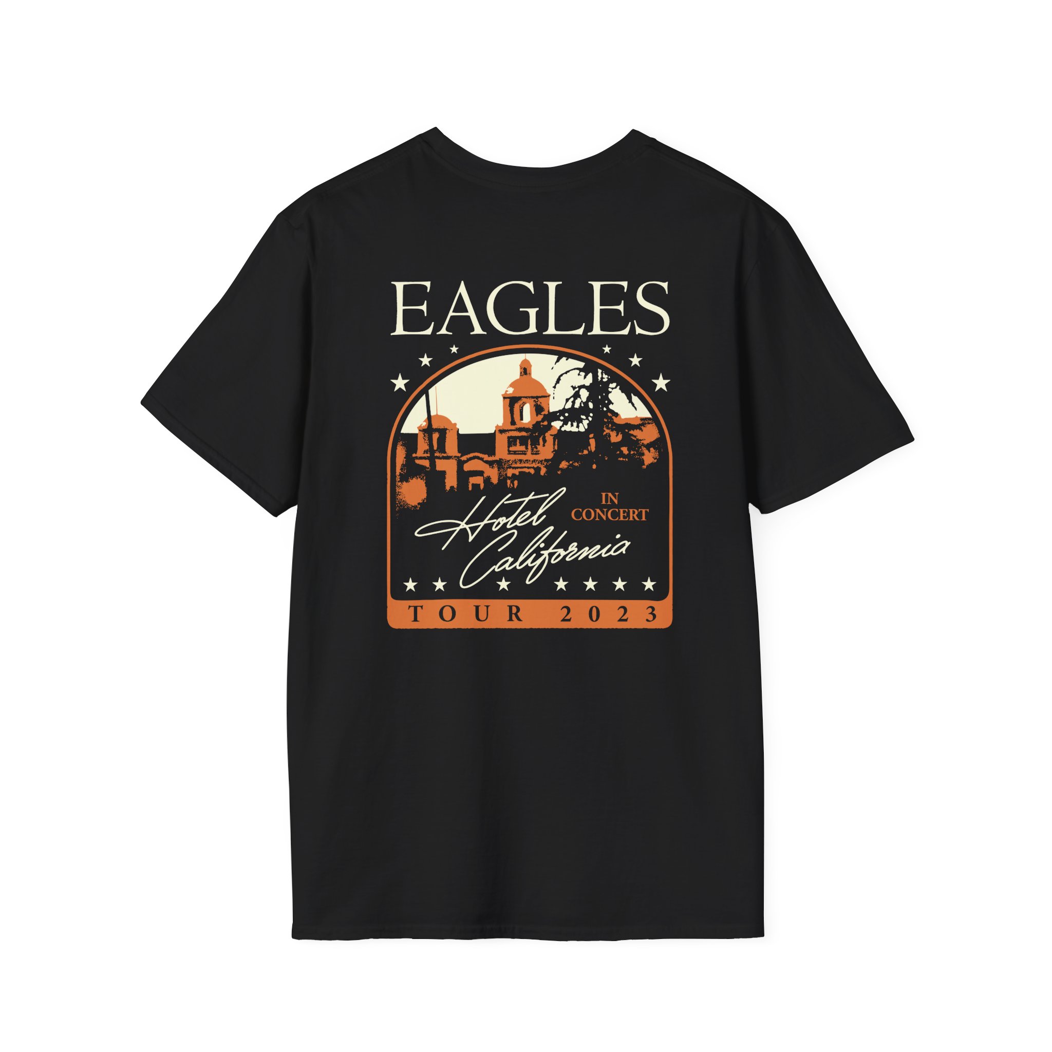 The Eagles Hotel California Unisex Softstyle T-Shirt - Image 2