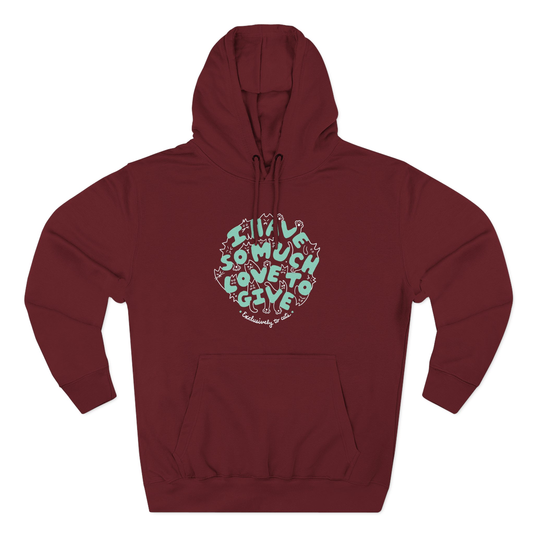 Dropout Exclusively To Cats Three-Panel Fleece Hoodie - Image 11