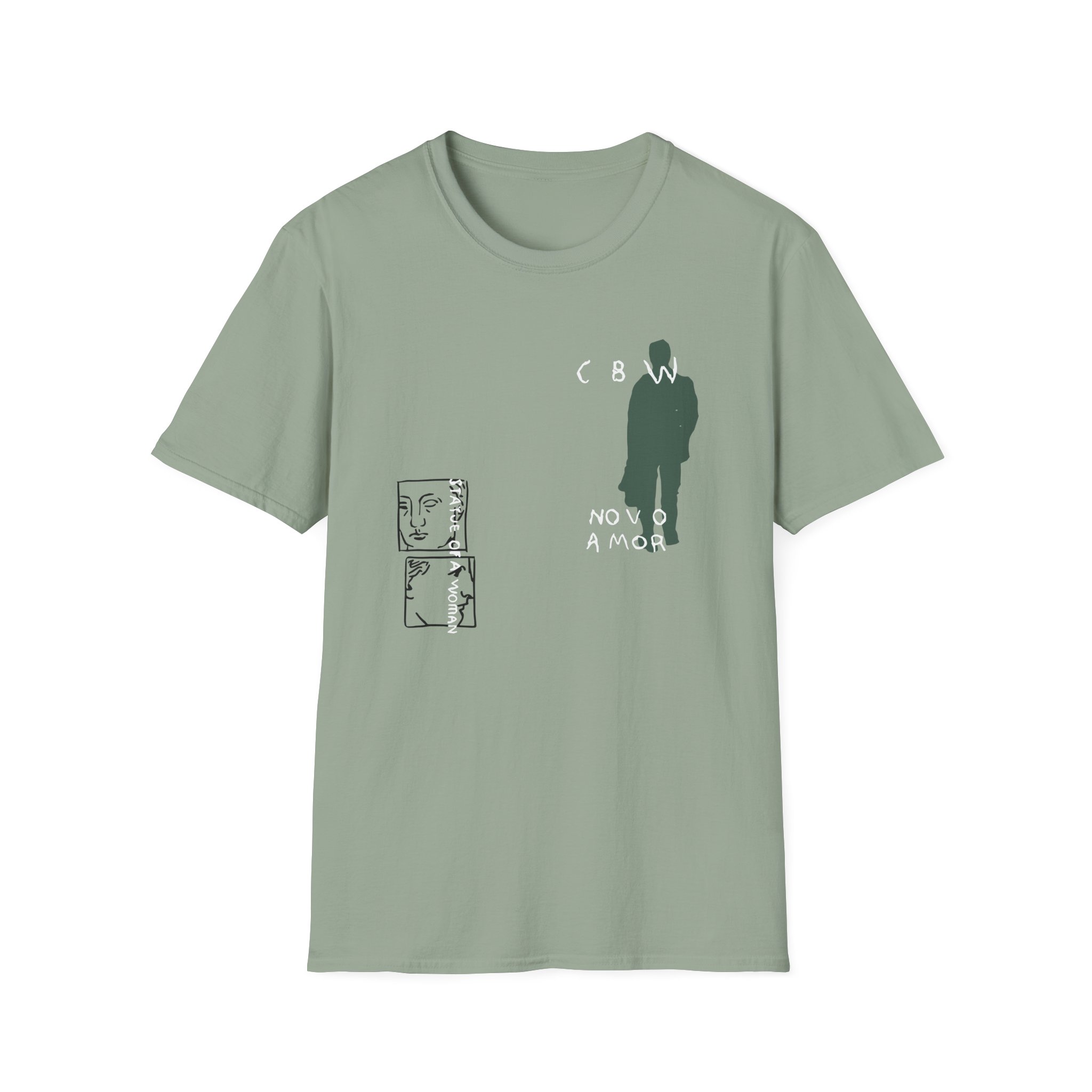 Novo Amor Statue Unisex Softstyle T-Shirt - Image 7