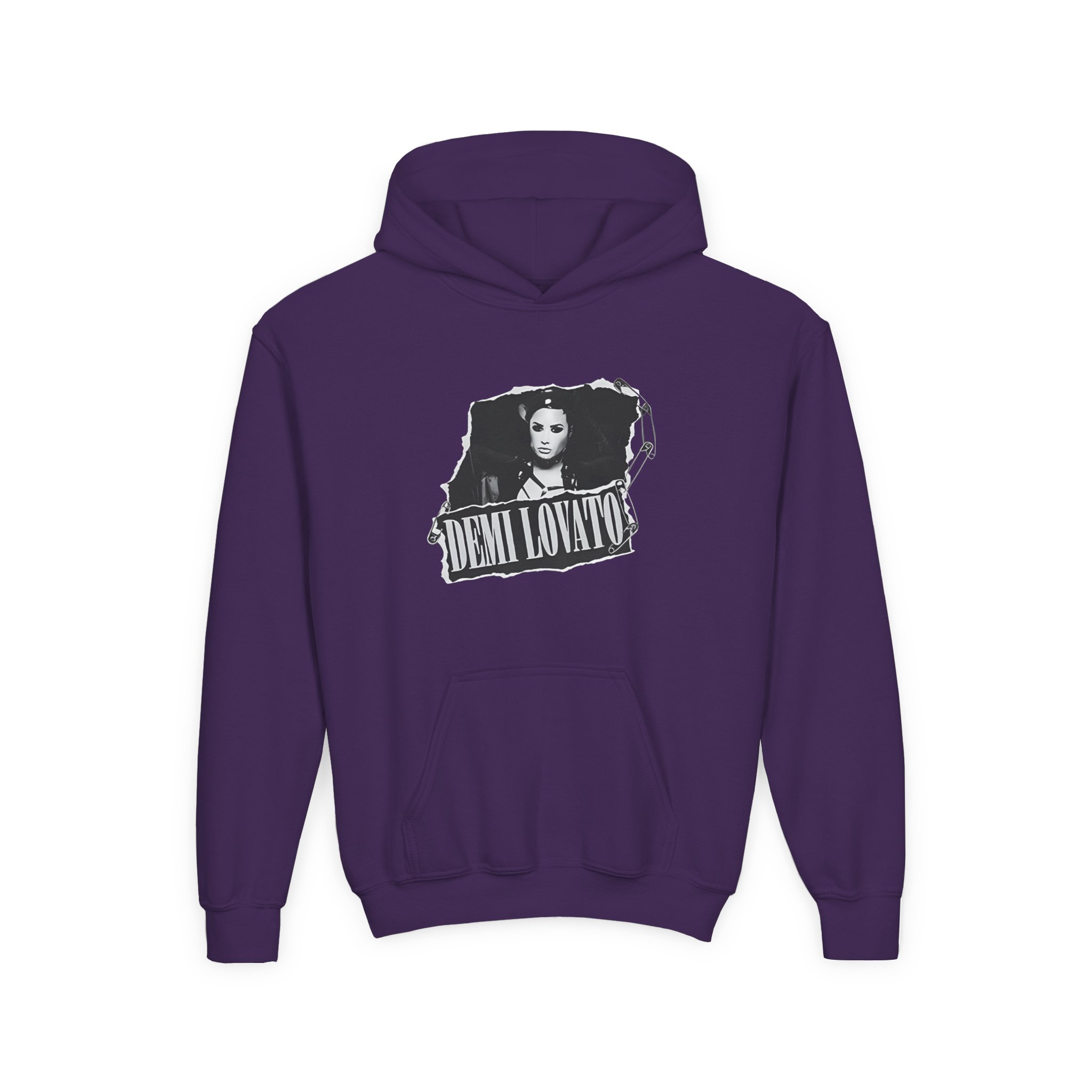 D L Ripped Photo Youth Heavy Blend Hooded Sweatshirt - Image 11
